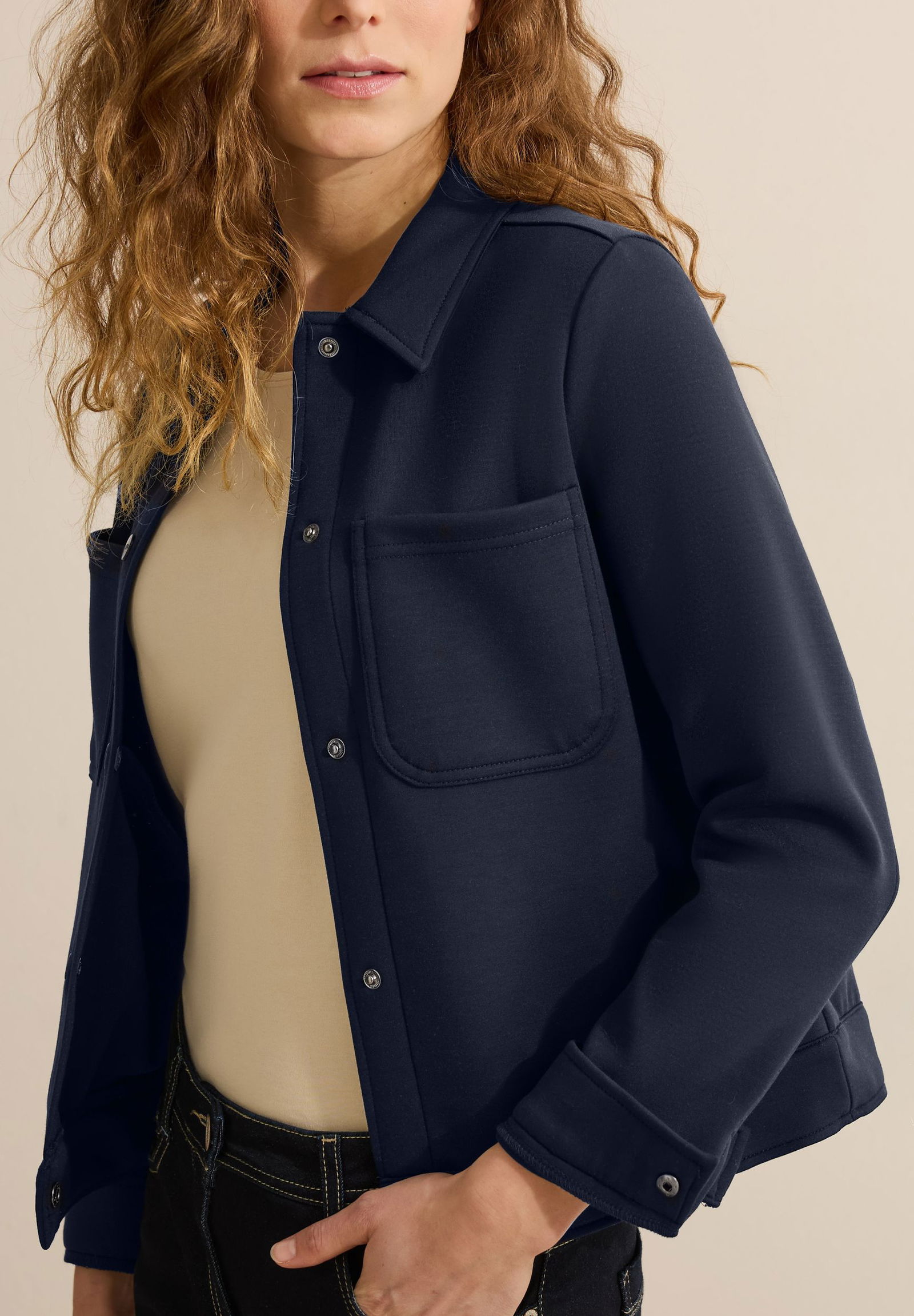  |  Kurze Sweatjacke | S | universal blue
