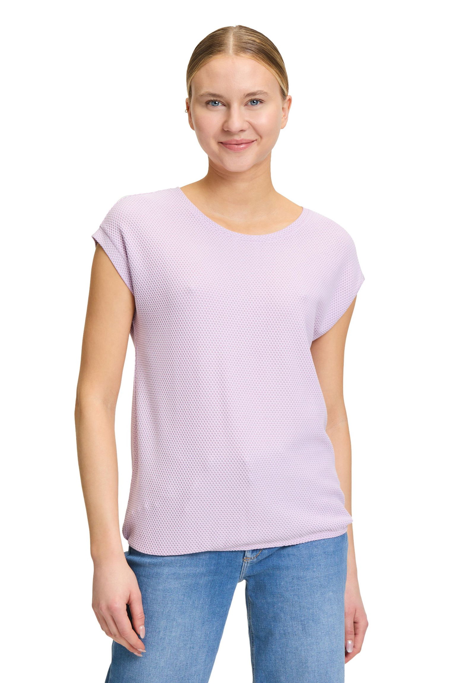  |  Shirt Kurz 1/2 Arm, Lilac-Cream | XL | lilac-cream