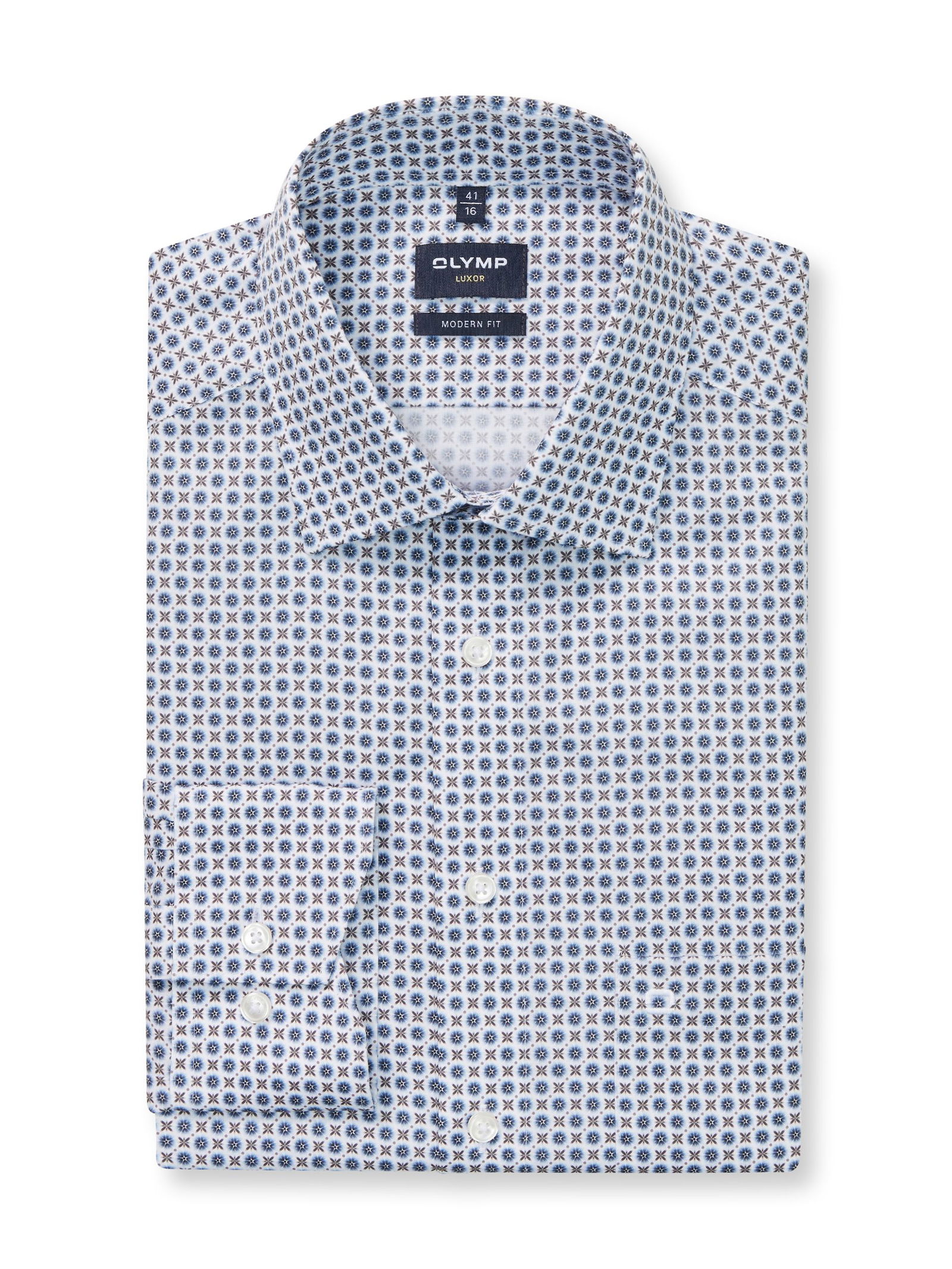 Olymp | Olymp Hemd Modern Fit | 40 | marine
