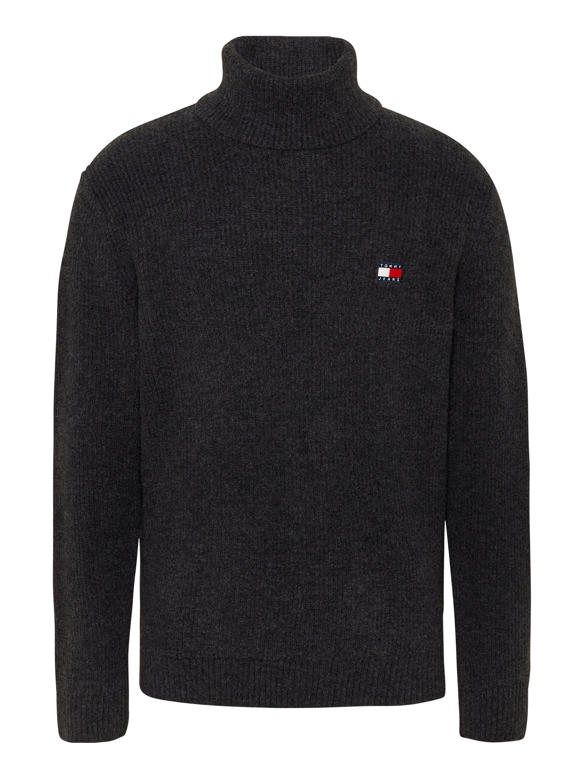 Tommy Jeans |  Tommy Jeans Rollkragenpullover  | M | dark grey heather