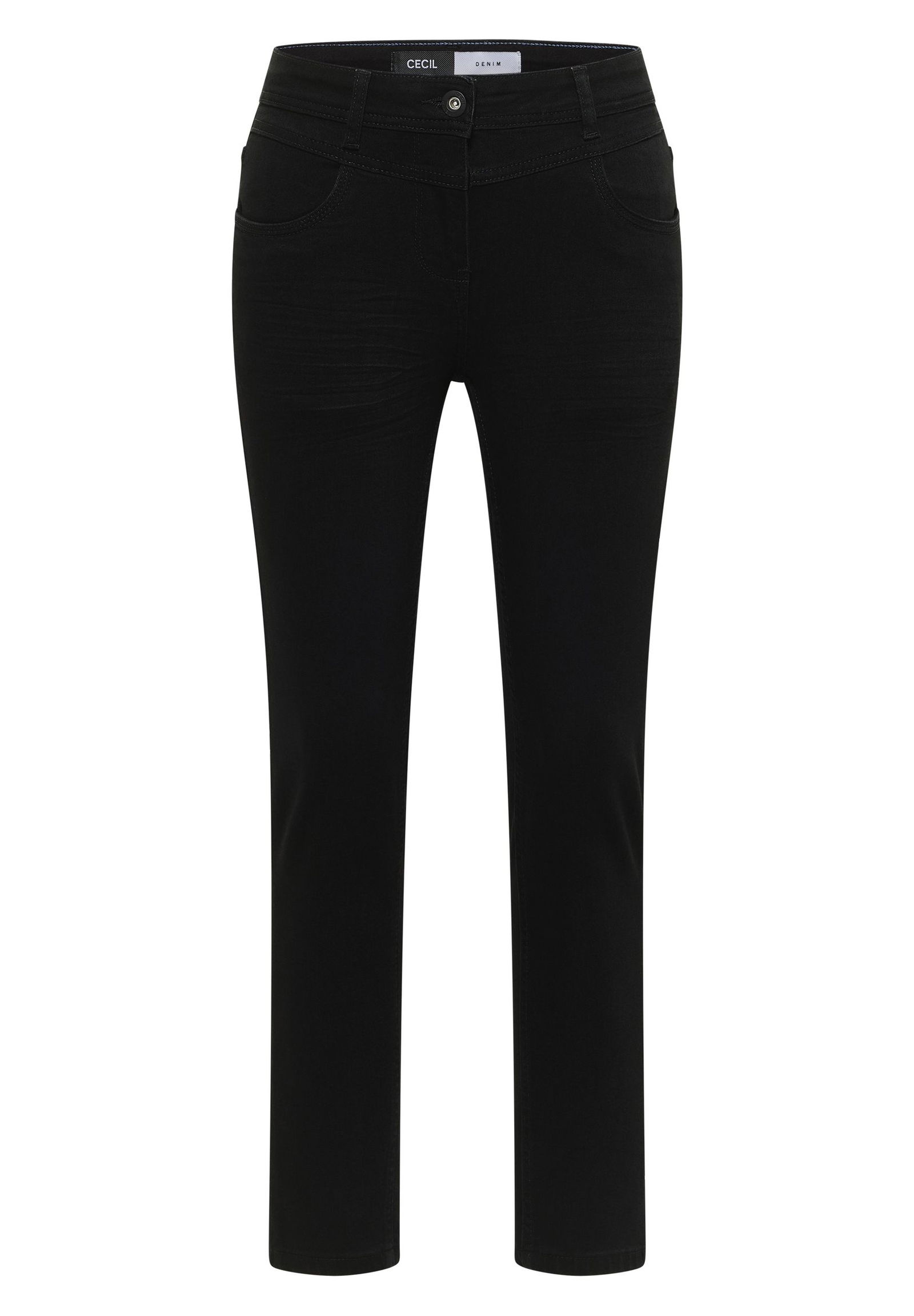 a698fe63249c29f31e1ceff8489a6337 CECIL | CECIL Straight Leg Jeans | 32/32 | black