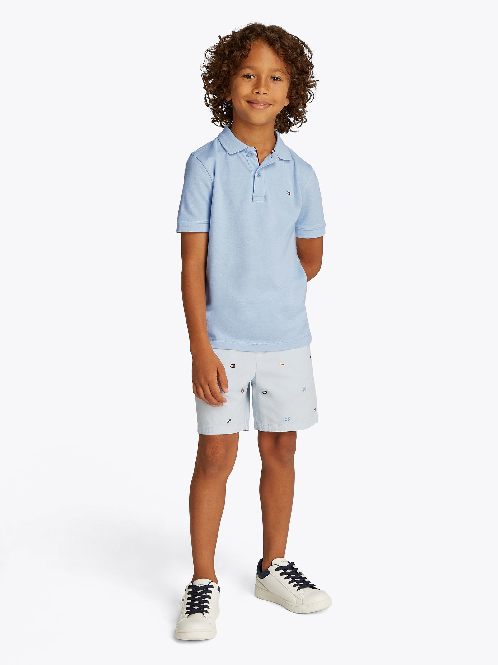 Tommy Hilfiger |  FLAG POLO SS | 176 | breezy blue