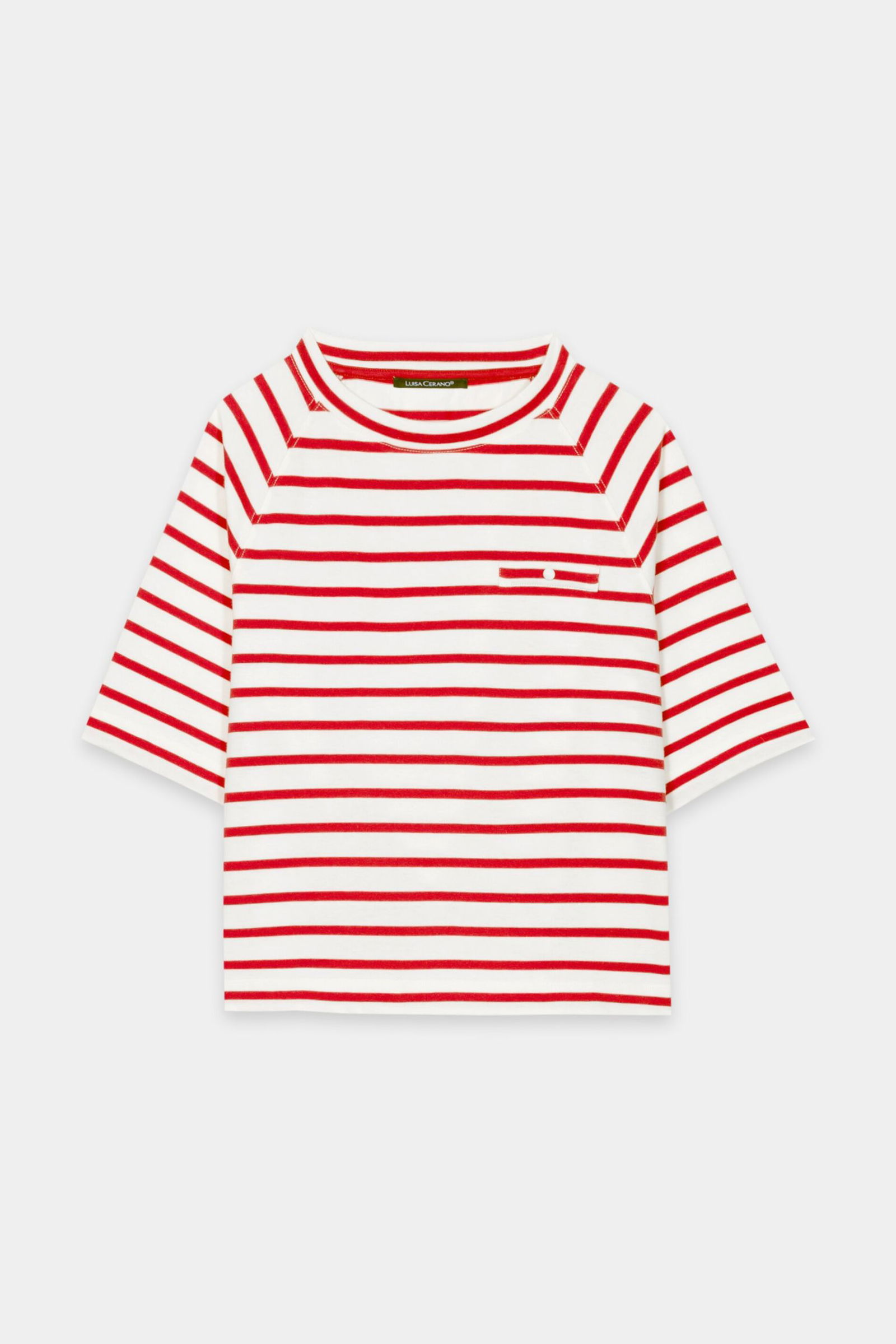 |  T-Shirt, cherry red stripe | 42 | 1952_4581