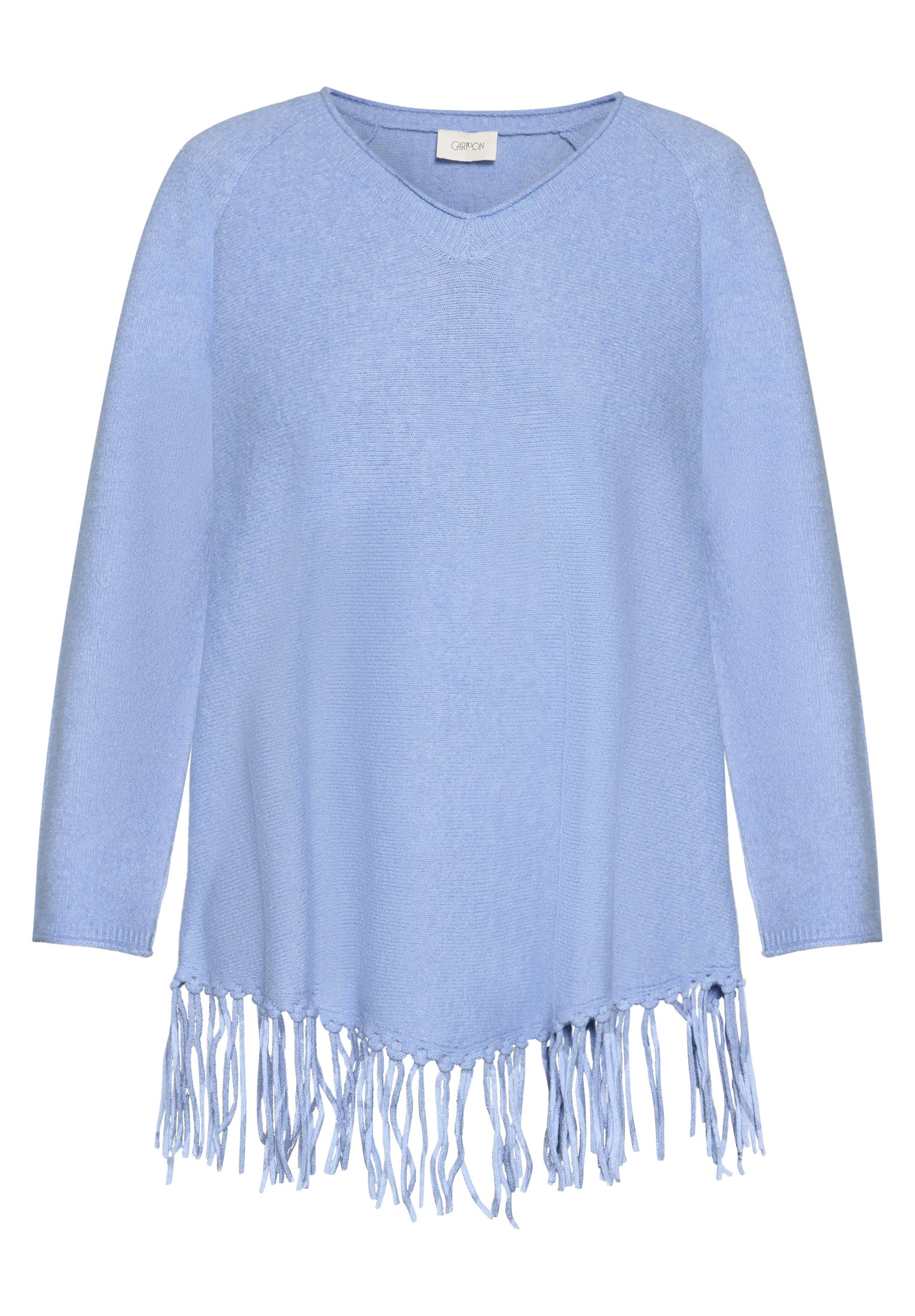 Strickpullover Lang 1/1 Arm, Light Blue Melange #1
