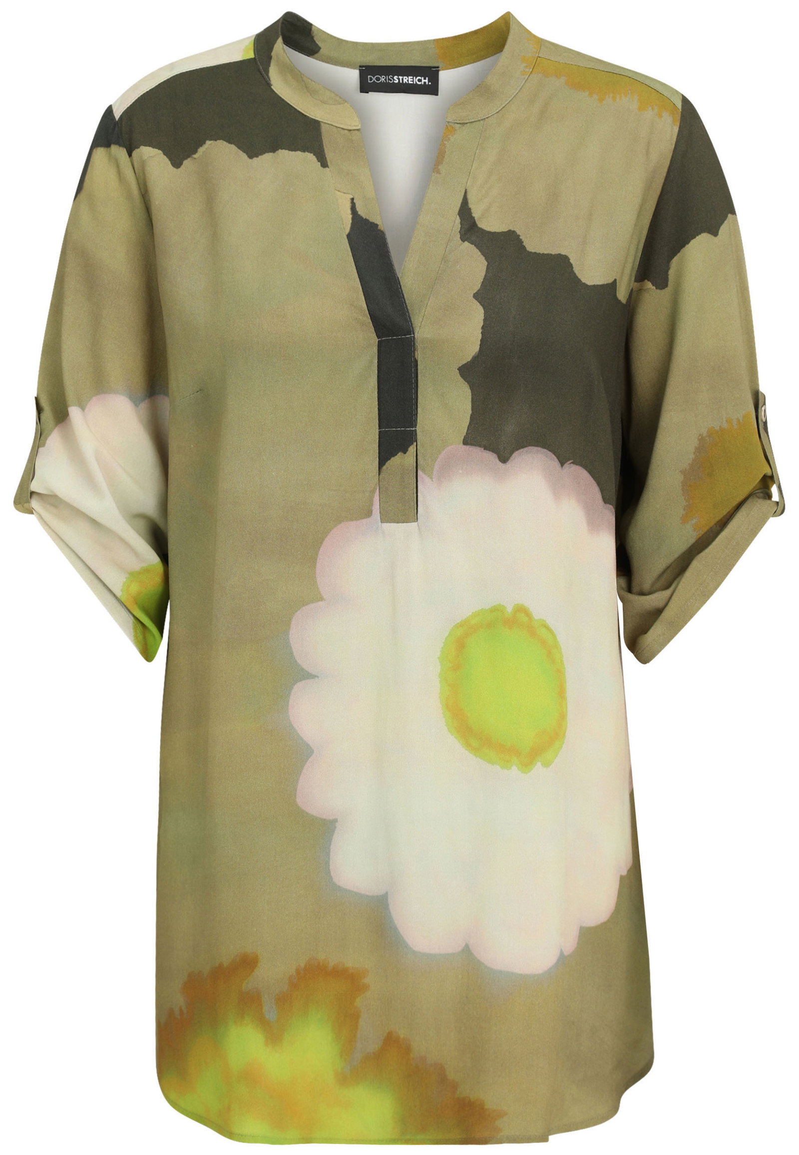 Bluse 1/2 Arm, Khaki #1