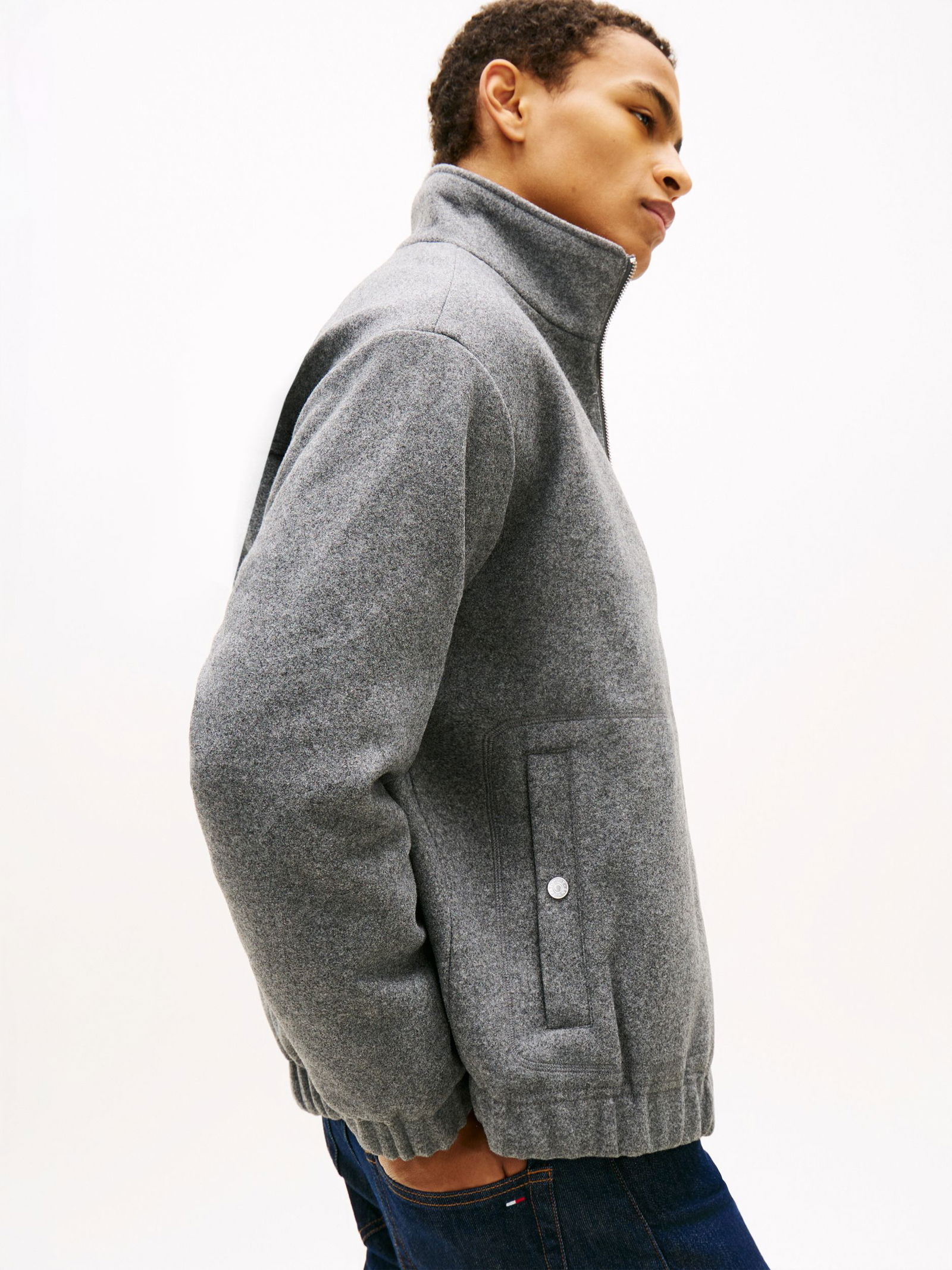 Tommy Jeans |  Tommy Jeans Blouson  | S | light grey heather