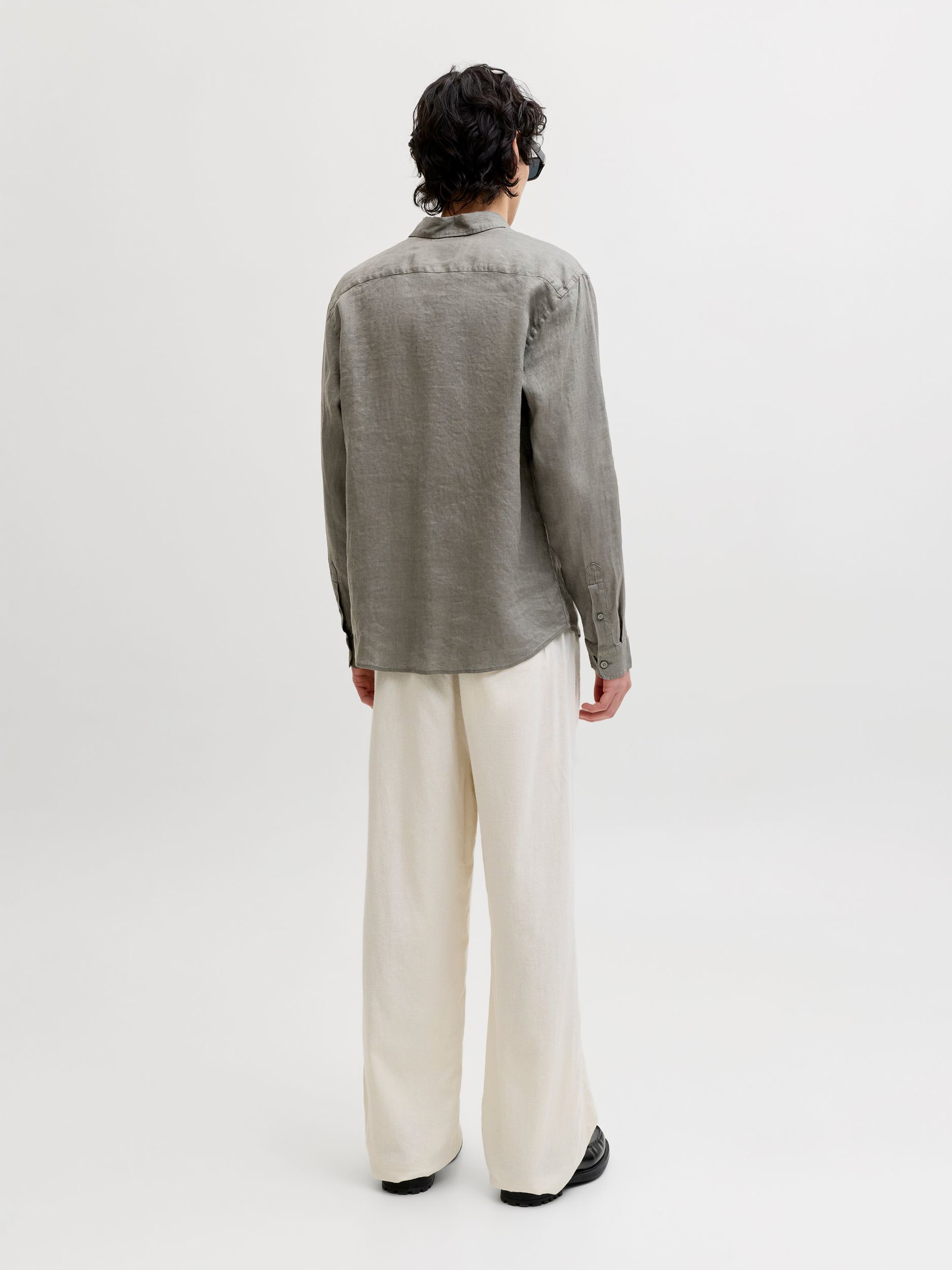 Jack&Jones |  Jack&Jones Hemd Super Slim Fit  | S | Smokey Olive