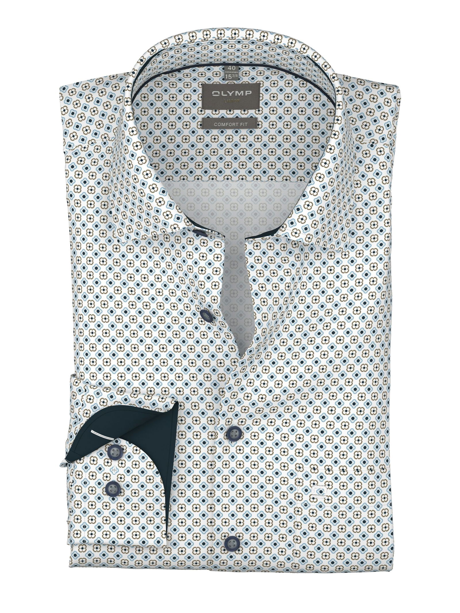 Olymp |  Olymp Hemd Modern Fit  | 43 | weiß