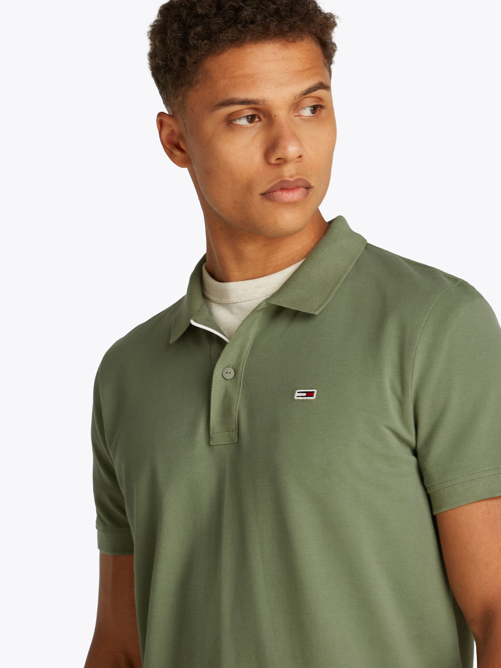 d847833d031724331e81910051b82095 Tommy Jeans | Tommy Jeans Poloshirt | M | aruba green