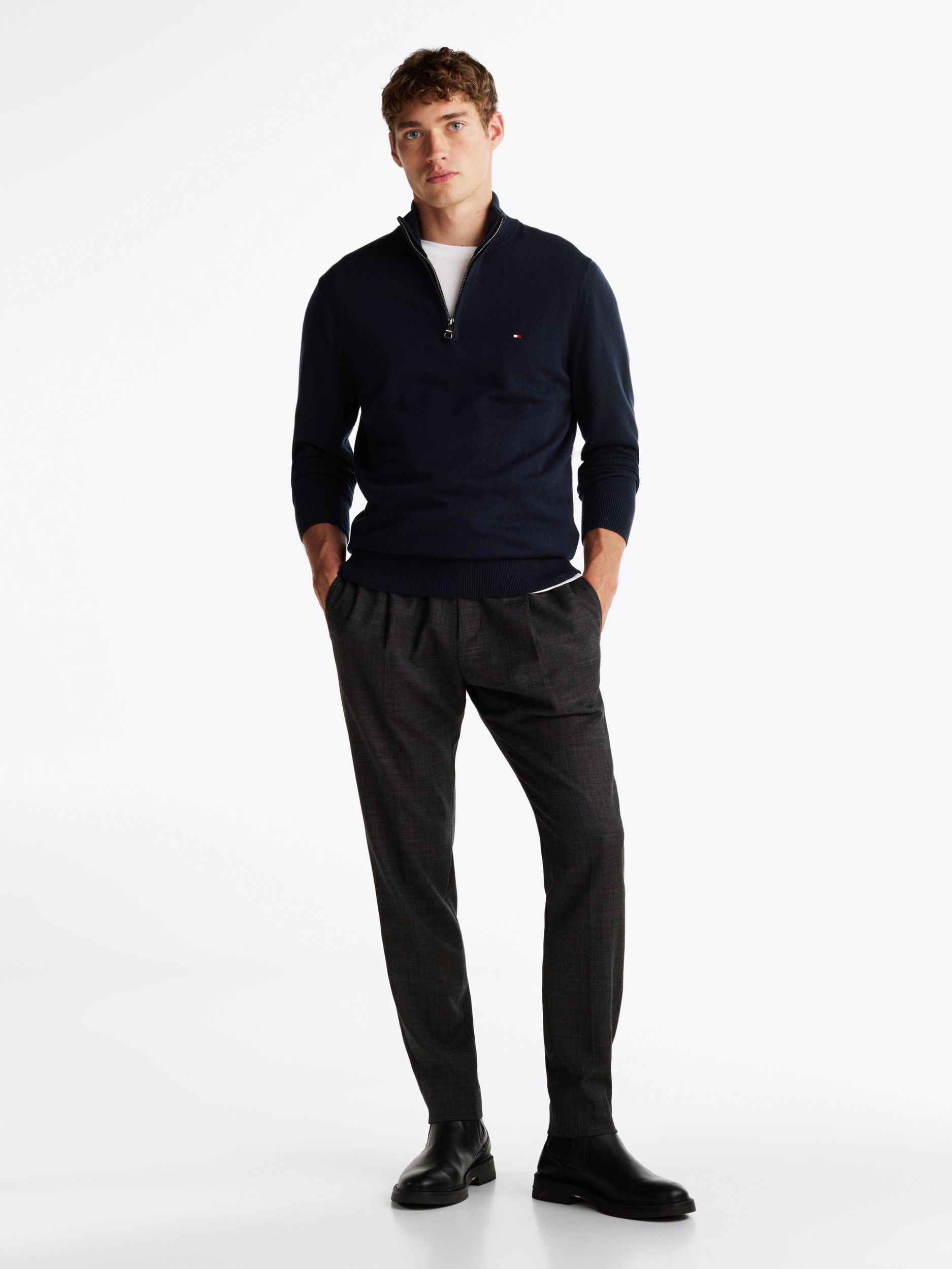 Tommy Hilfiger |  Tommy Hilfiger Rollkragenpullover  | L | dark grey heather