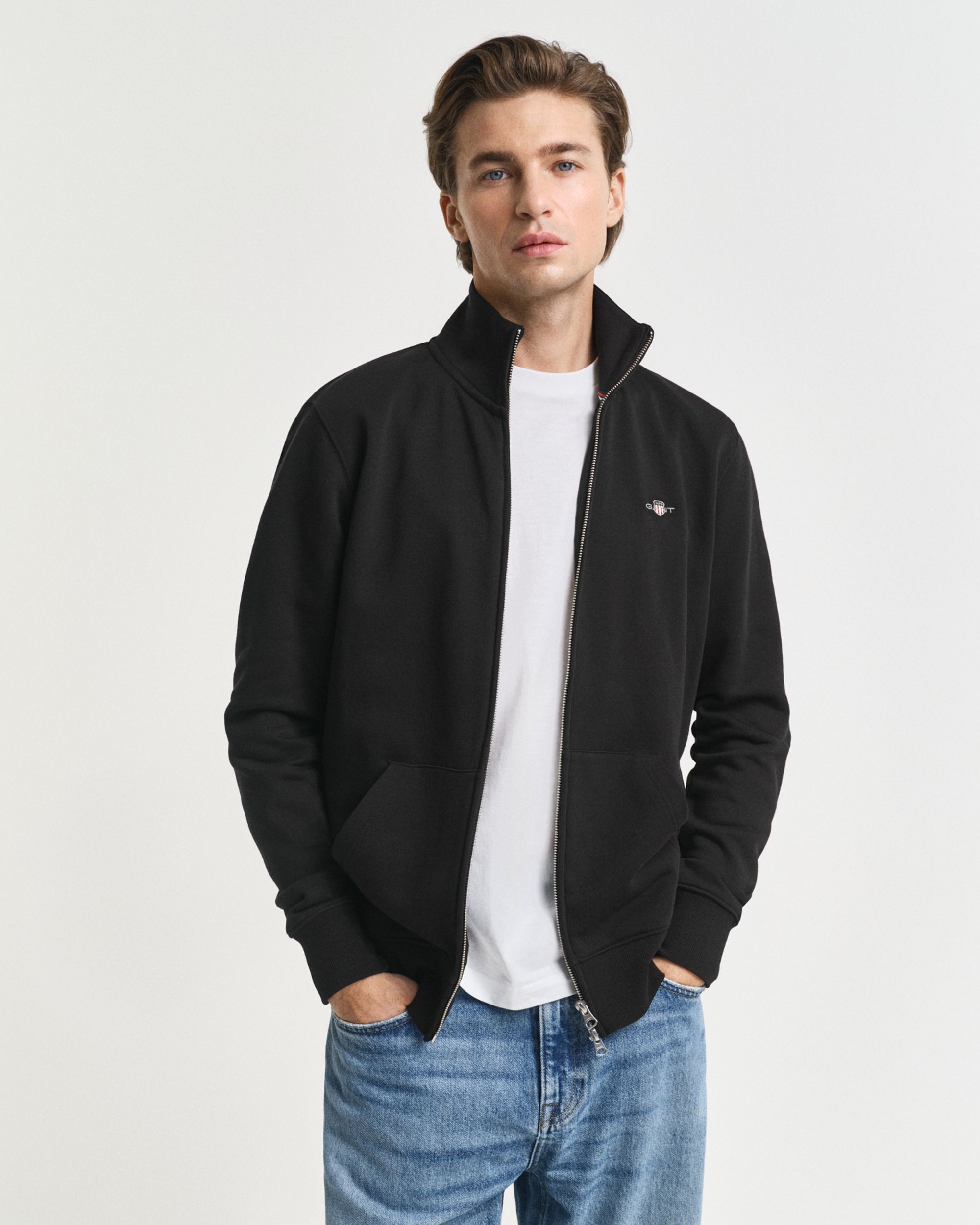Gant |  Gant Sweatjacke "Shield" | XL | black