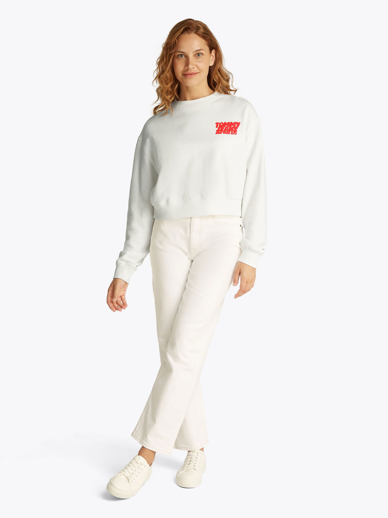 Tommy Jeans |  Tommy Jeans Sweatshirt  | S | ecru
