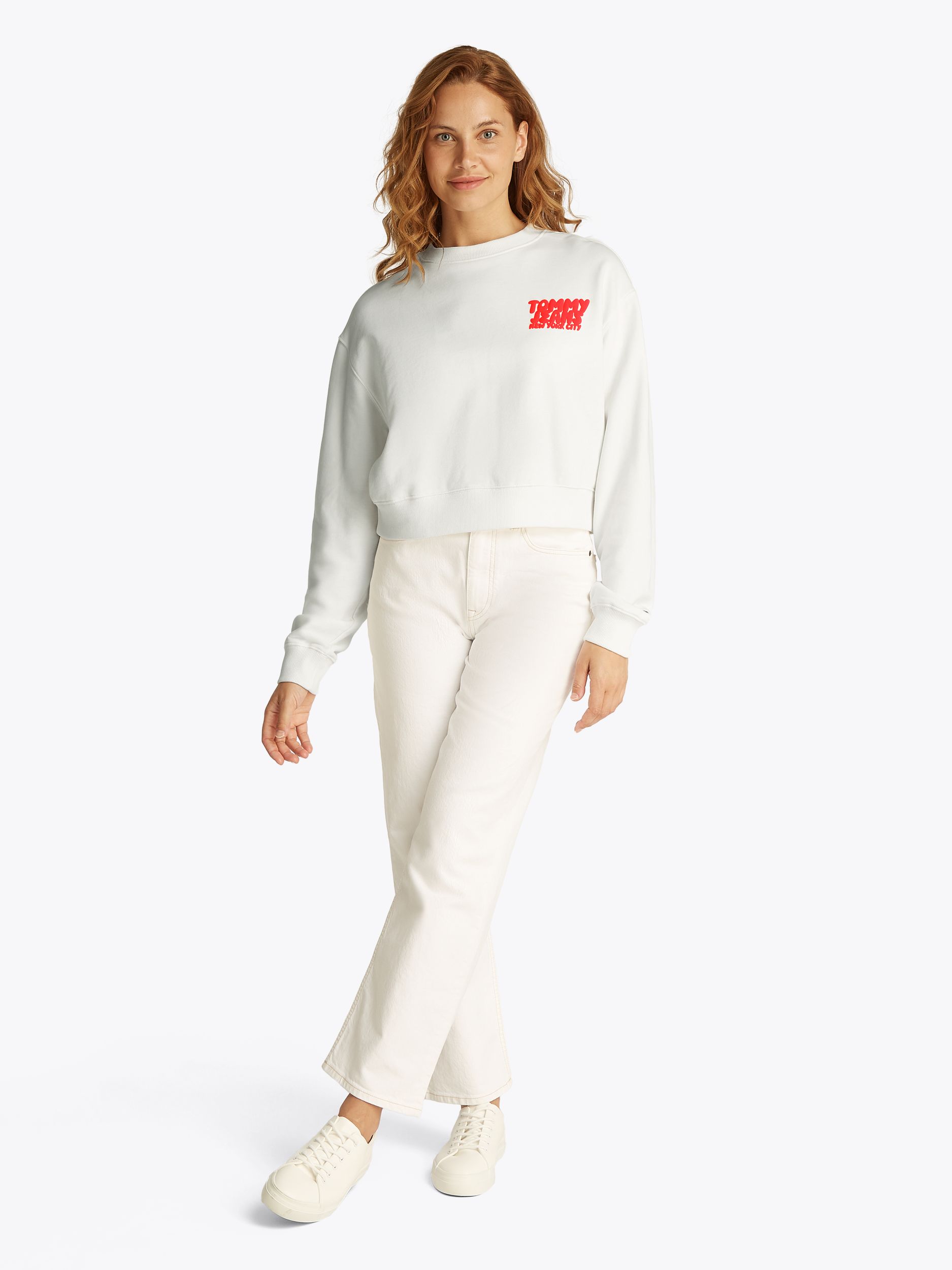 Tommy Jeans |  Tommy Jeans Sweatshirt  | S | ecru