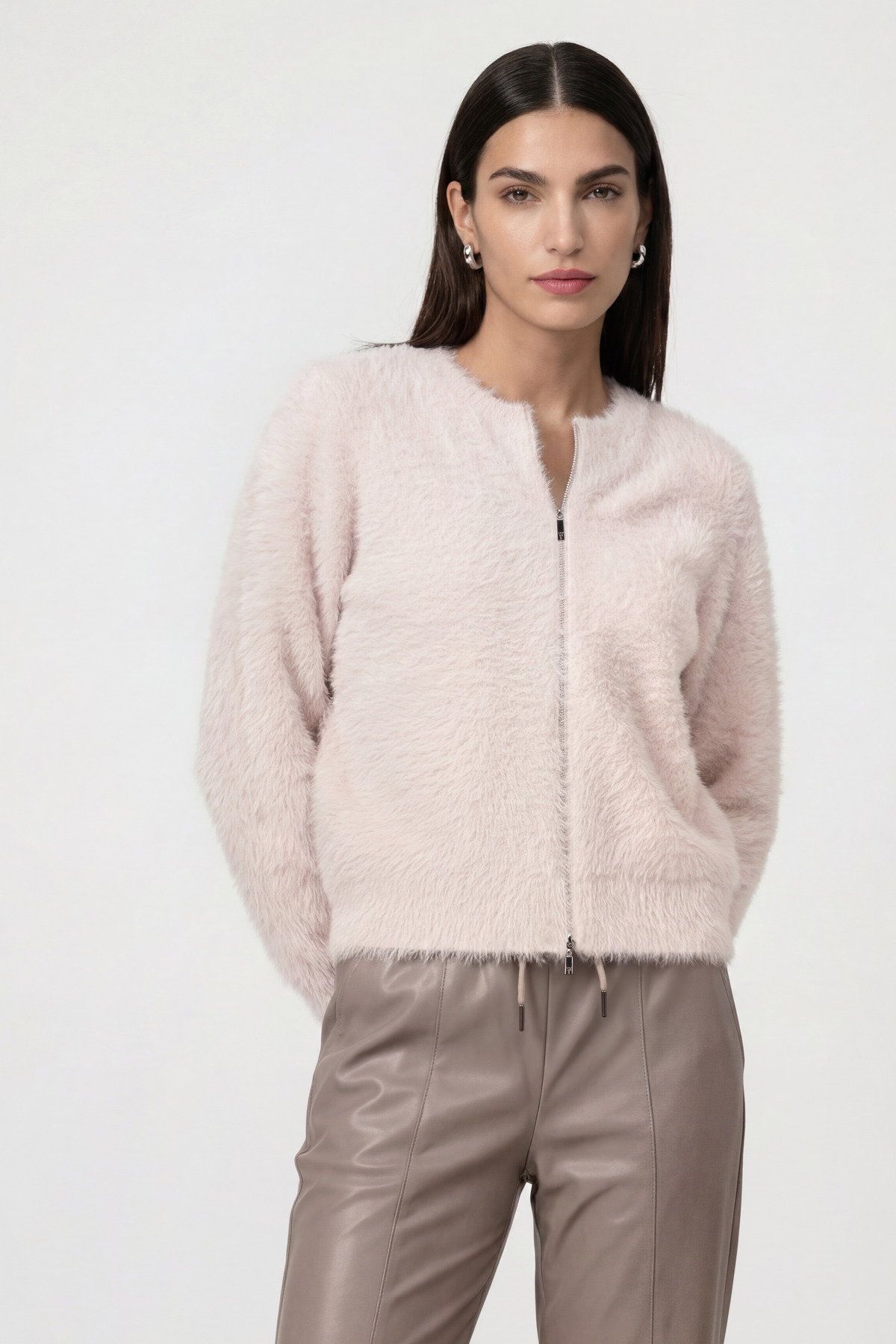 Strickjacke, rosewater #2