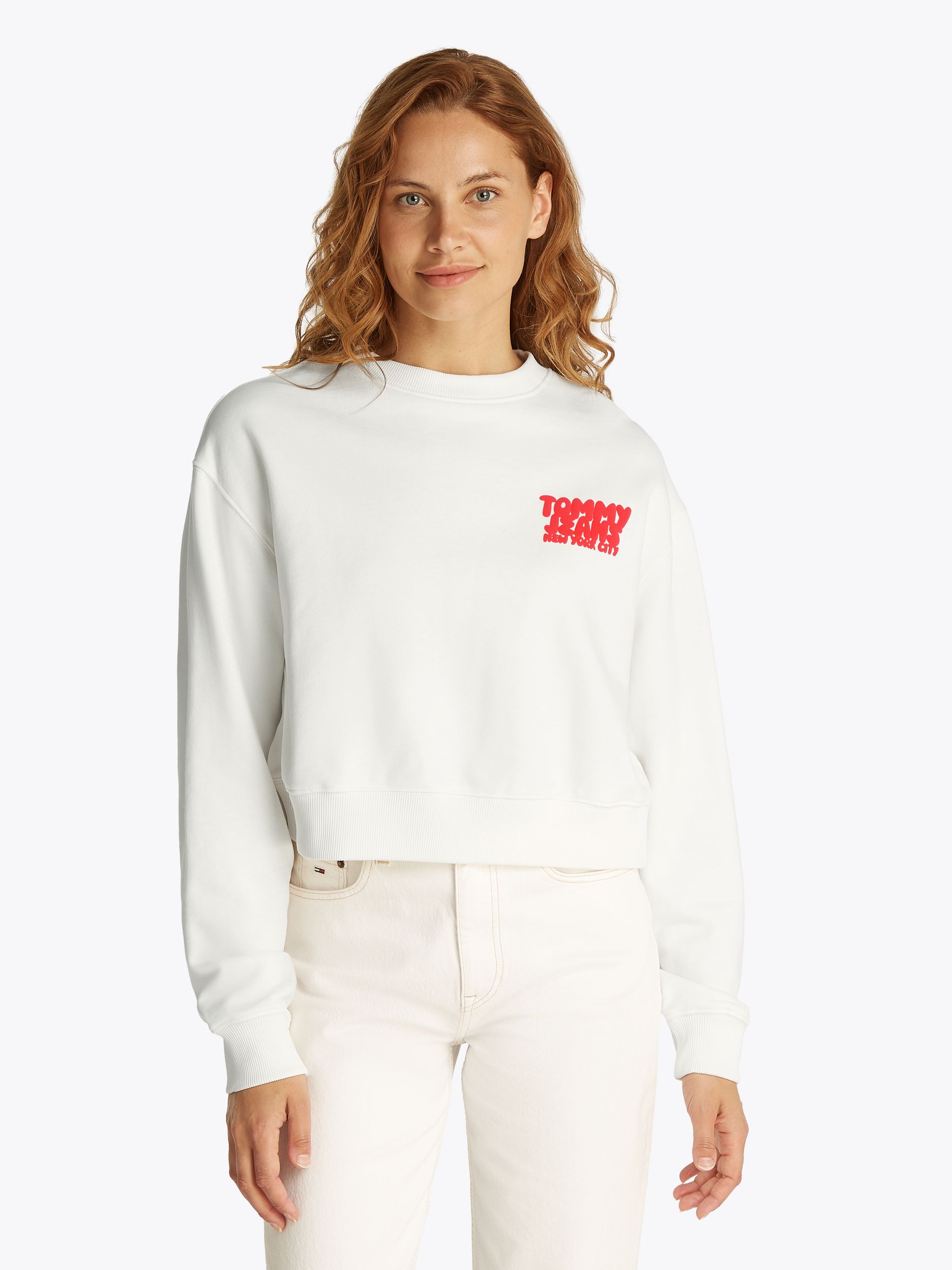 Tommy Jeans |  Tommy Jeans Sweatshirt  | S | ecru
