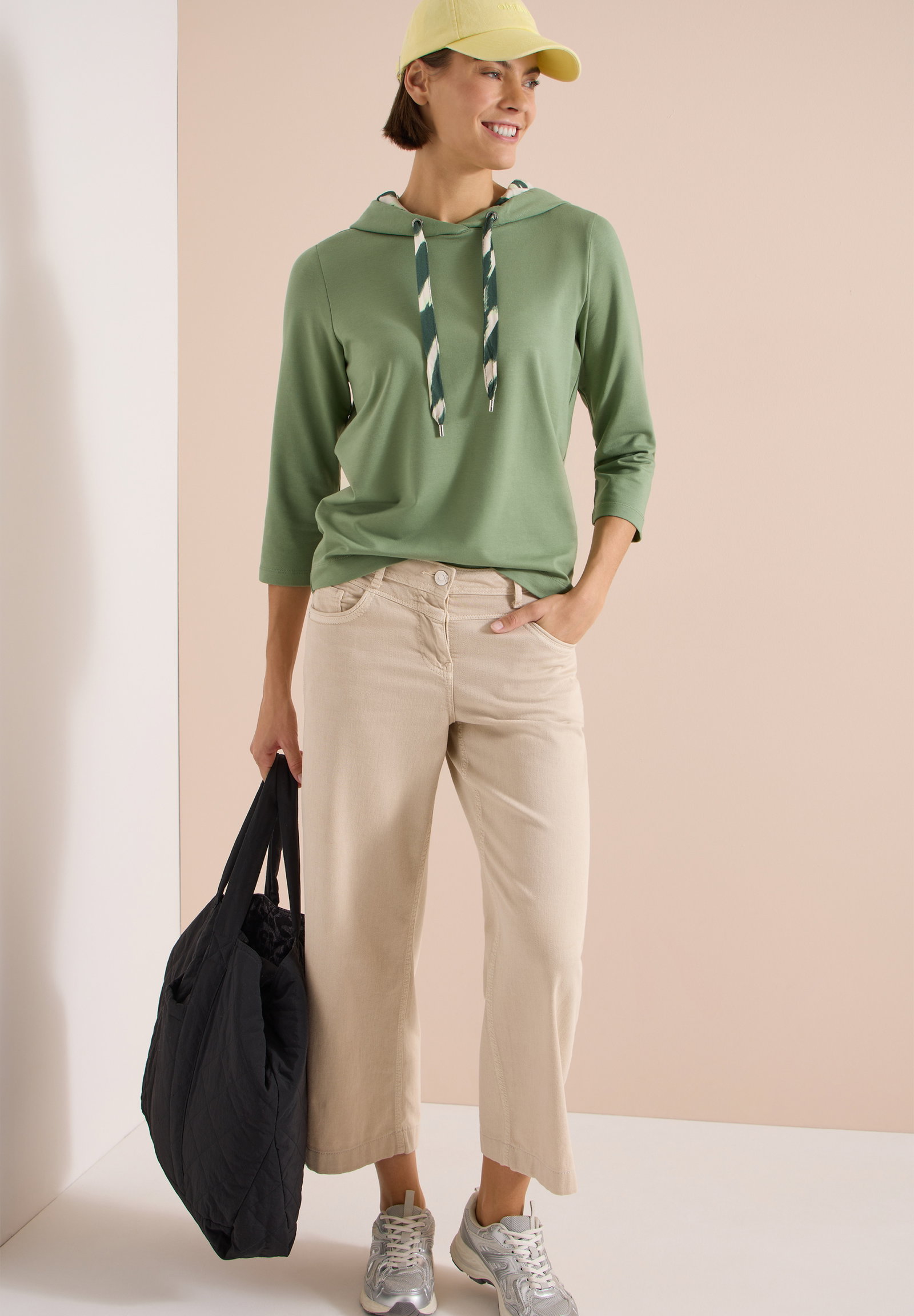 AOP Mix Hoody Shirt, deep matcha green #3