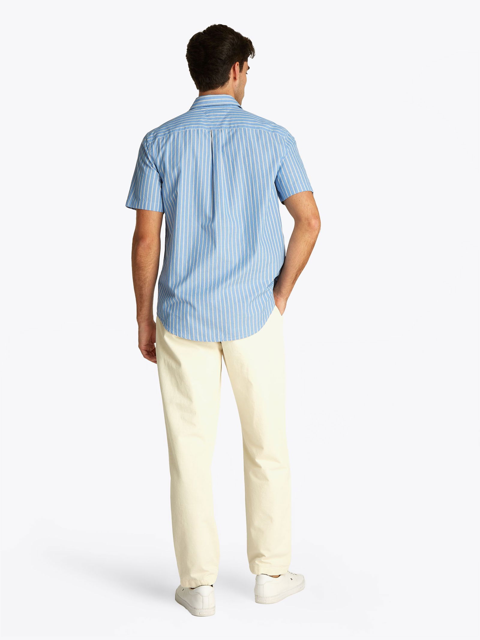 Tommy Hilfiger |  Tommy Hilfiger Hemd Regular Fit  | L | blue spell / stripe