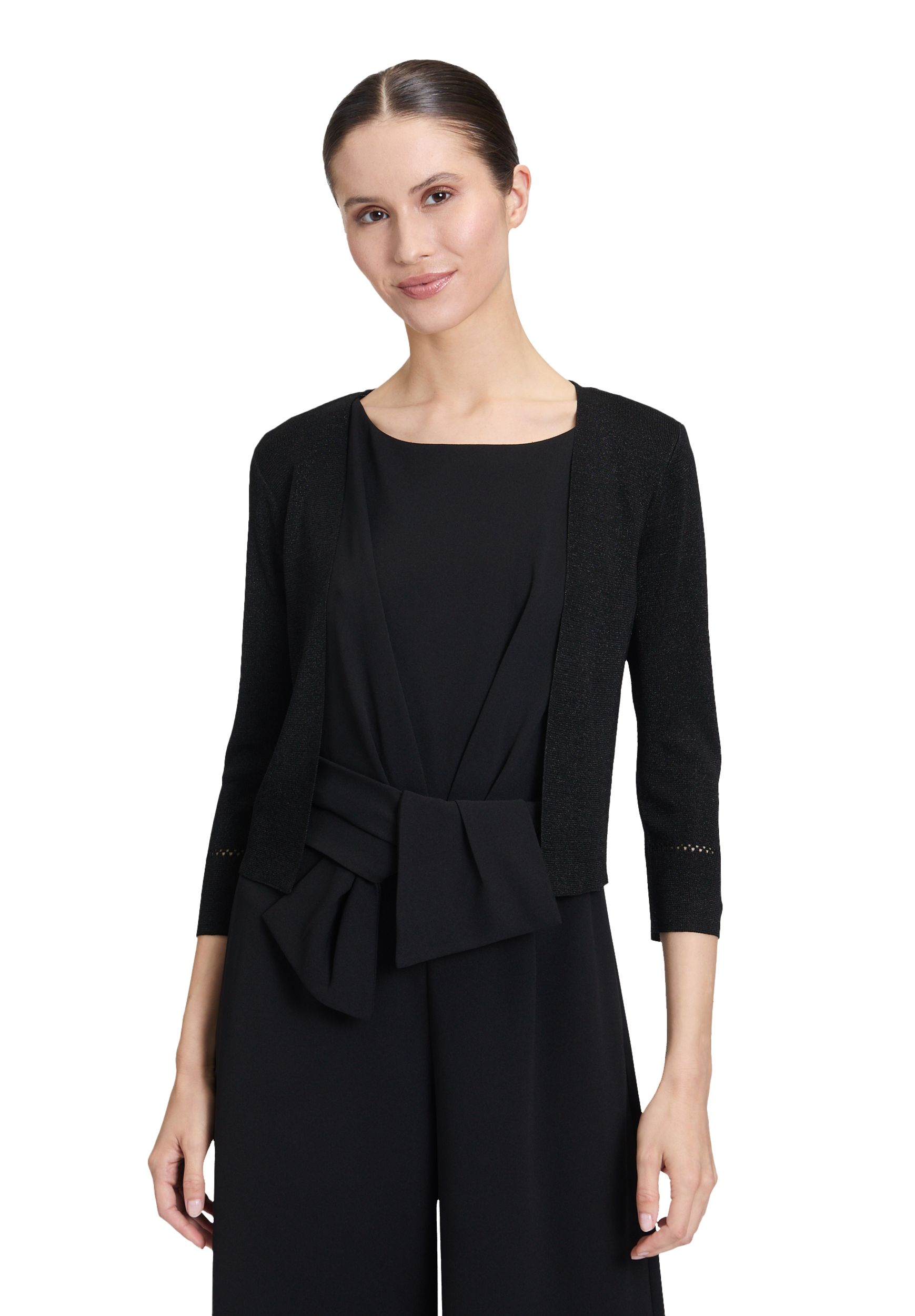 Vera Mont |  Vera Mont Strickbolero | XXL | schwarz/schwarz