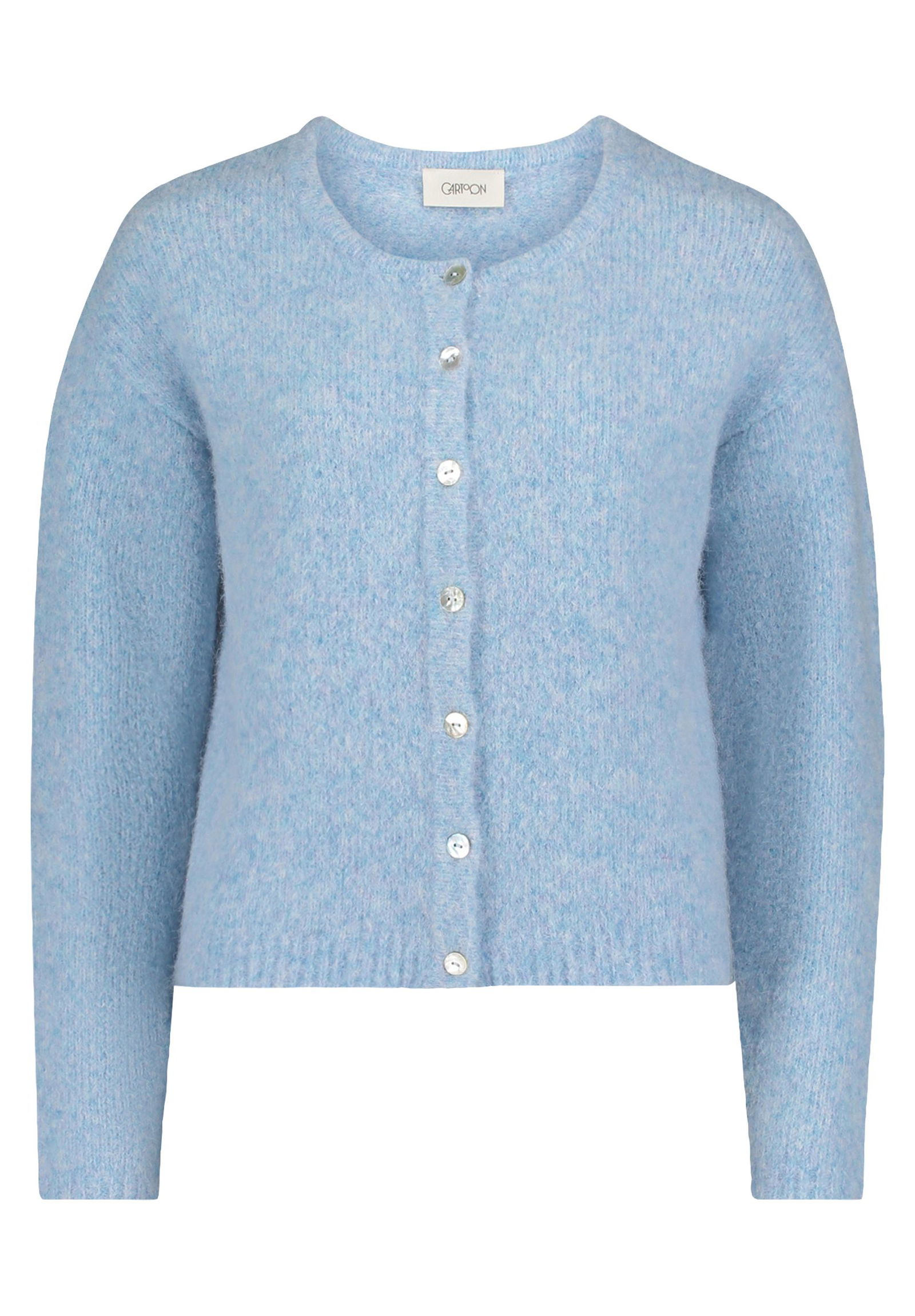 Cartoon |  Cartoon Strickjacke | Cardigan  | 44 | light blue melange