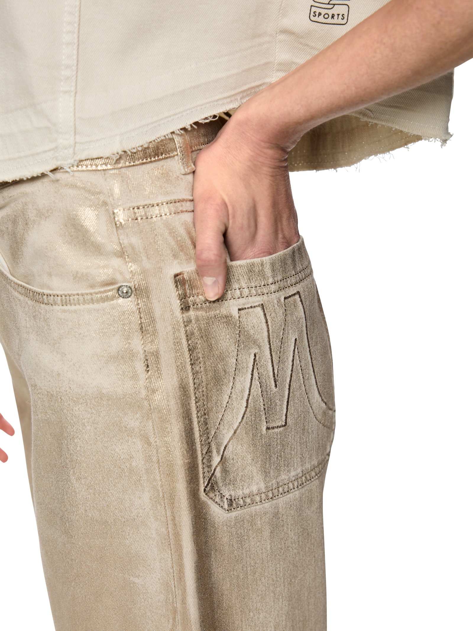 Jeans RUMA, champagne gold #5