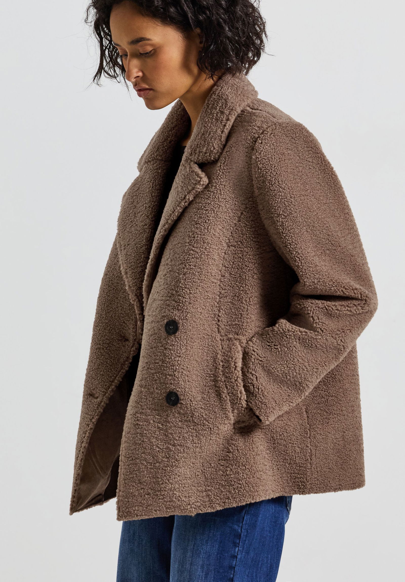 Street One | Street One Wollmantel | 40 | rocky brown