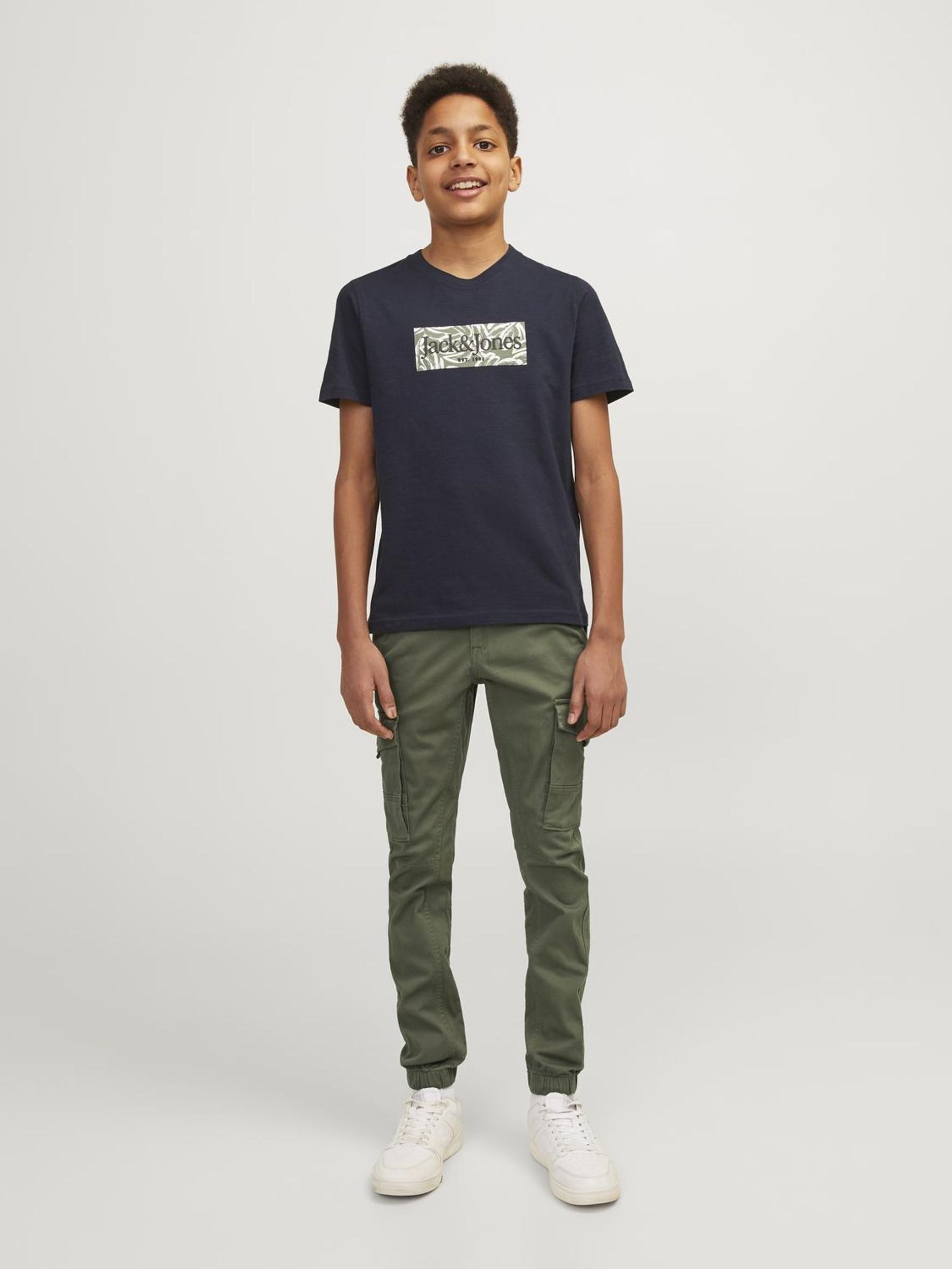 Jack&Jones |  JPSTPAUL JJFLAKE AKM 542 OLIVE NOOS JNR | 170 | olive night