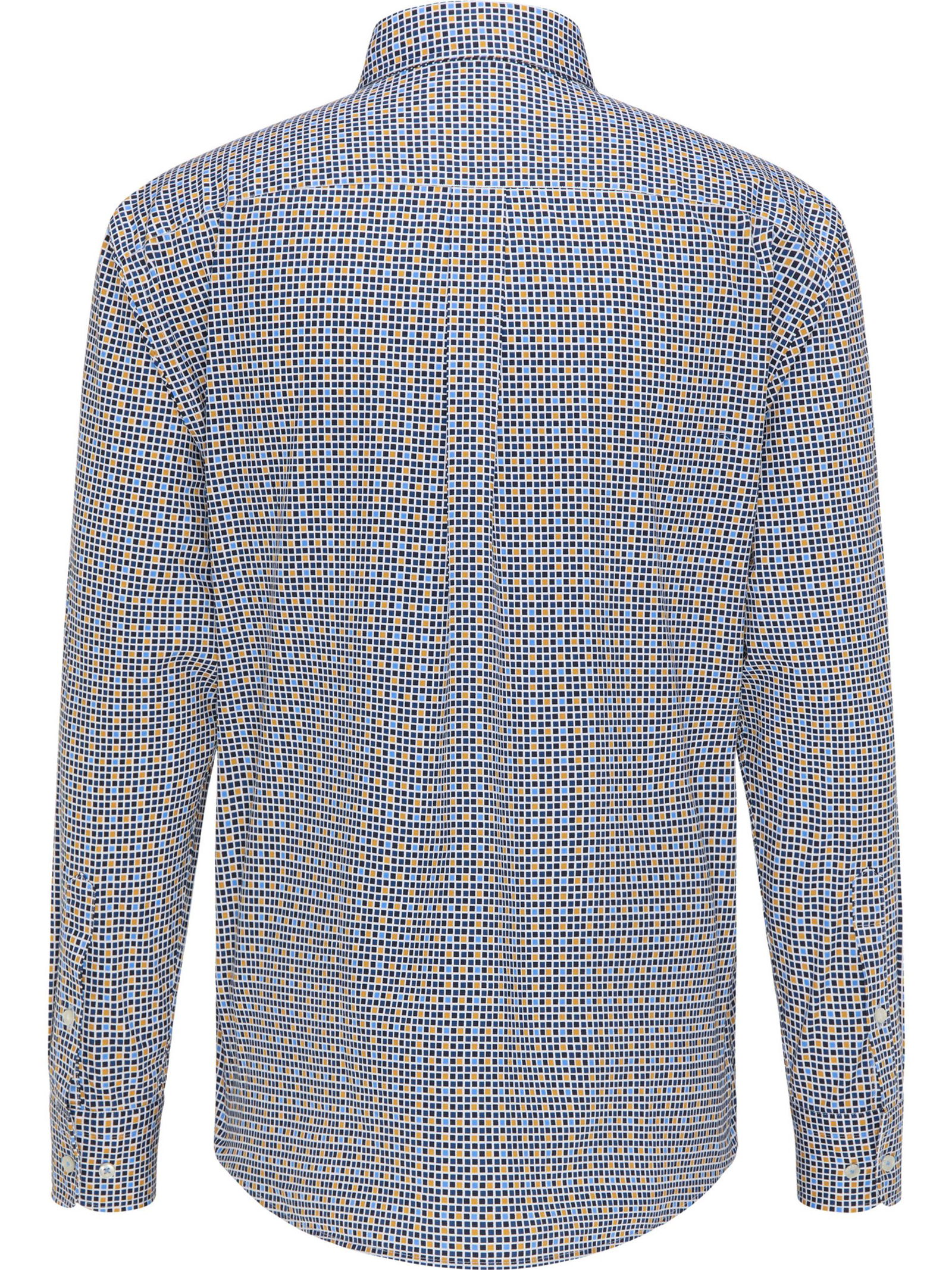 Fynch Hatton |  Fynch Hatton Hemd Modern Fit  | 3XL | navy-mustard