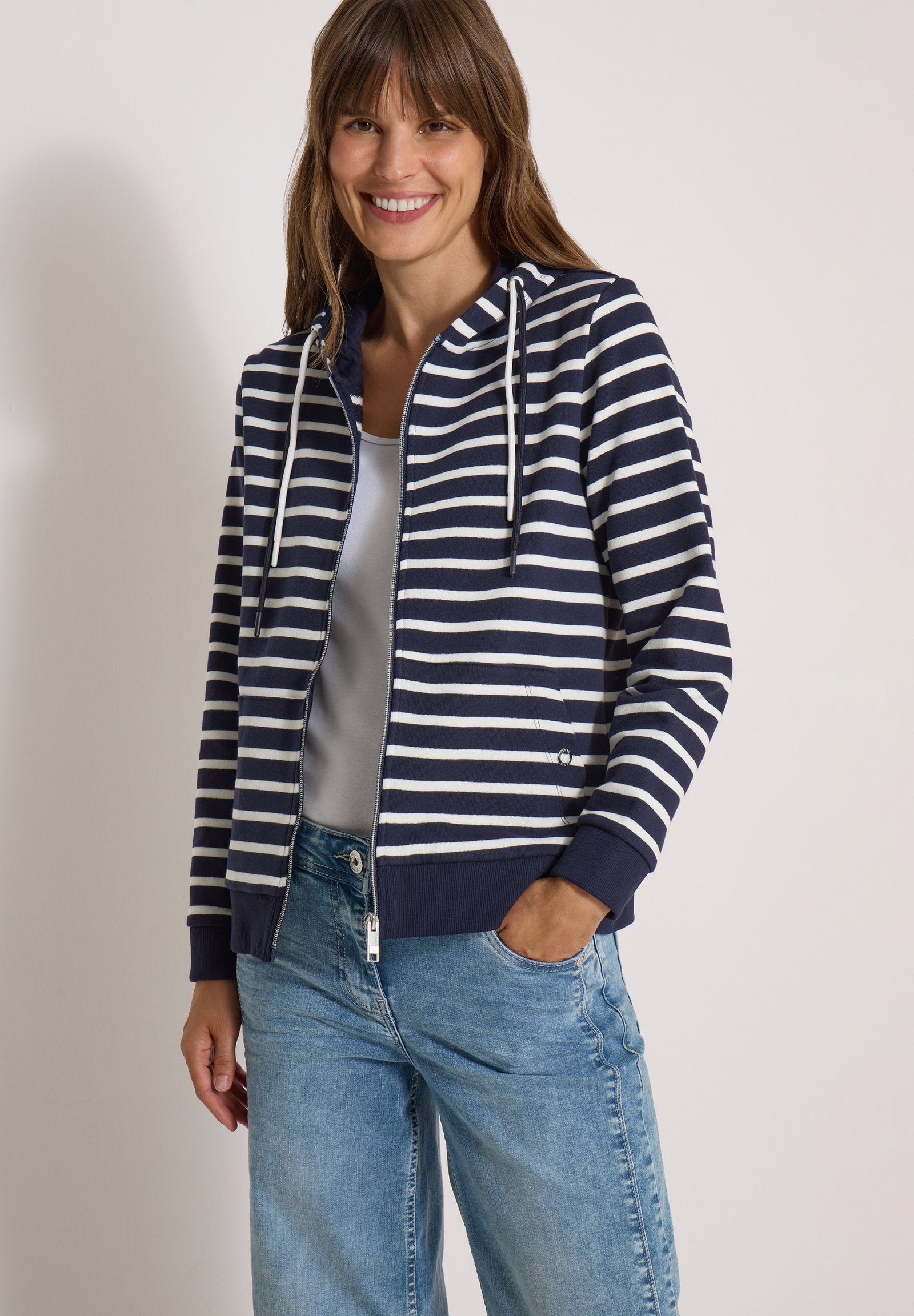 NOS Striped T-Shirt Jacket, urban dark blue #7