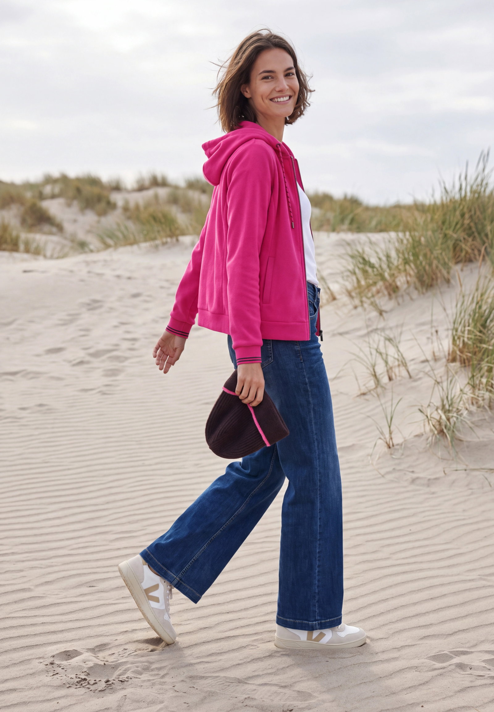TOS Fleece Hoody Jacket, pink flash #5