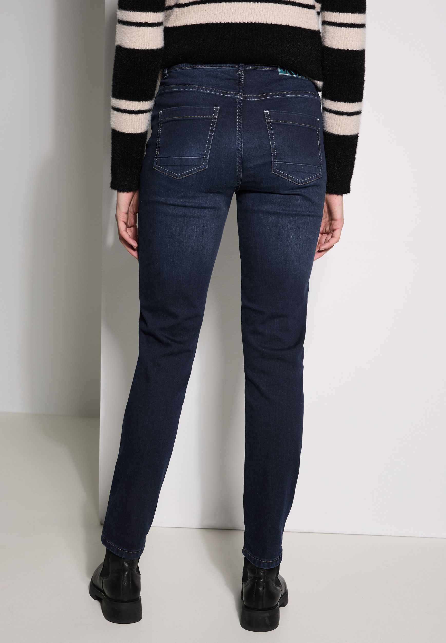 CECIL |  CECIL Skinny Jeans  | 29/32 | mid blue used wash