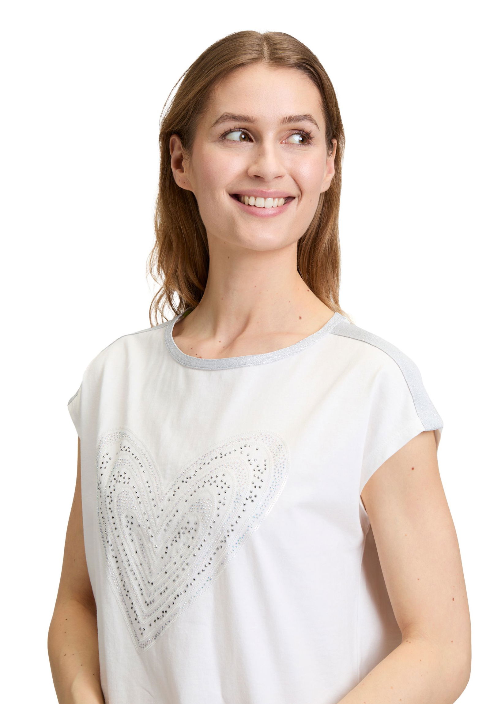  |  Shirt Kurz 1/2 Arm, Patch Cream/Silver | 44 | patch cream/silver