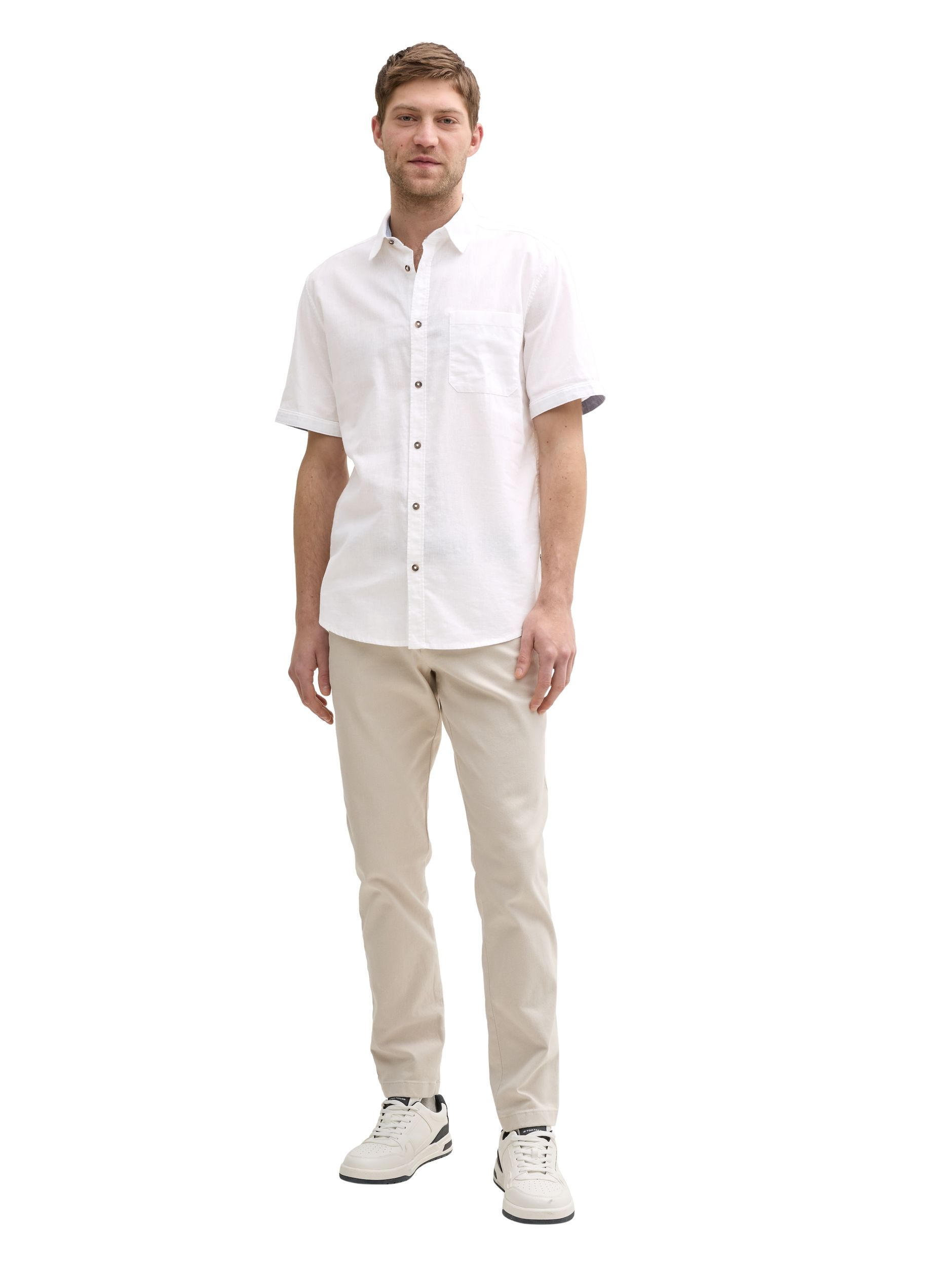 Tom Tailor |  Tom Tailor Hemd Slim Fit  | L | white