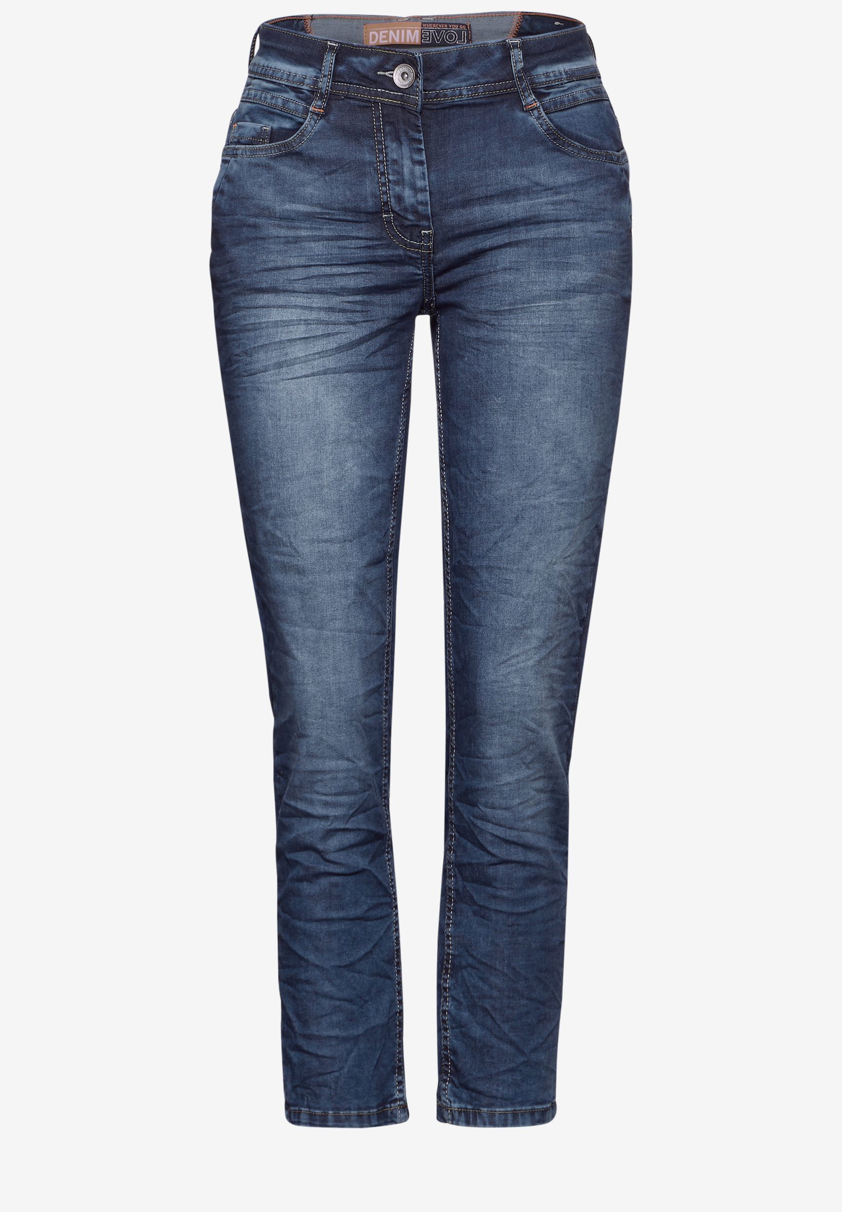 CECIL |  CECIL 7/8-Jeans  | 33/26 | mid blue used wash