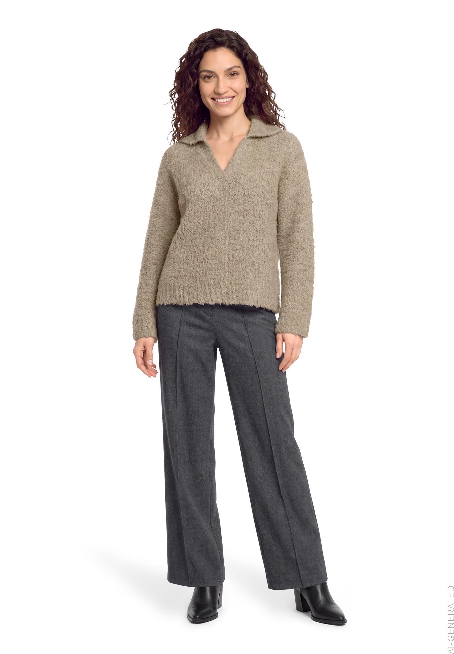 Strickpullover Kurz 1/1 Arm, Light Mauve #5