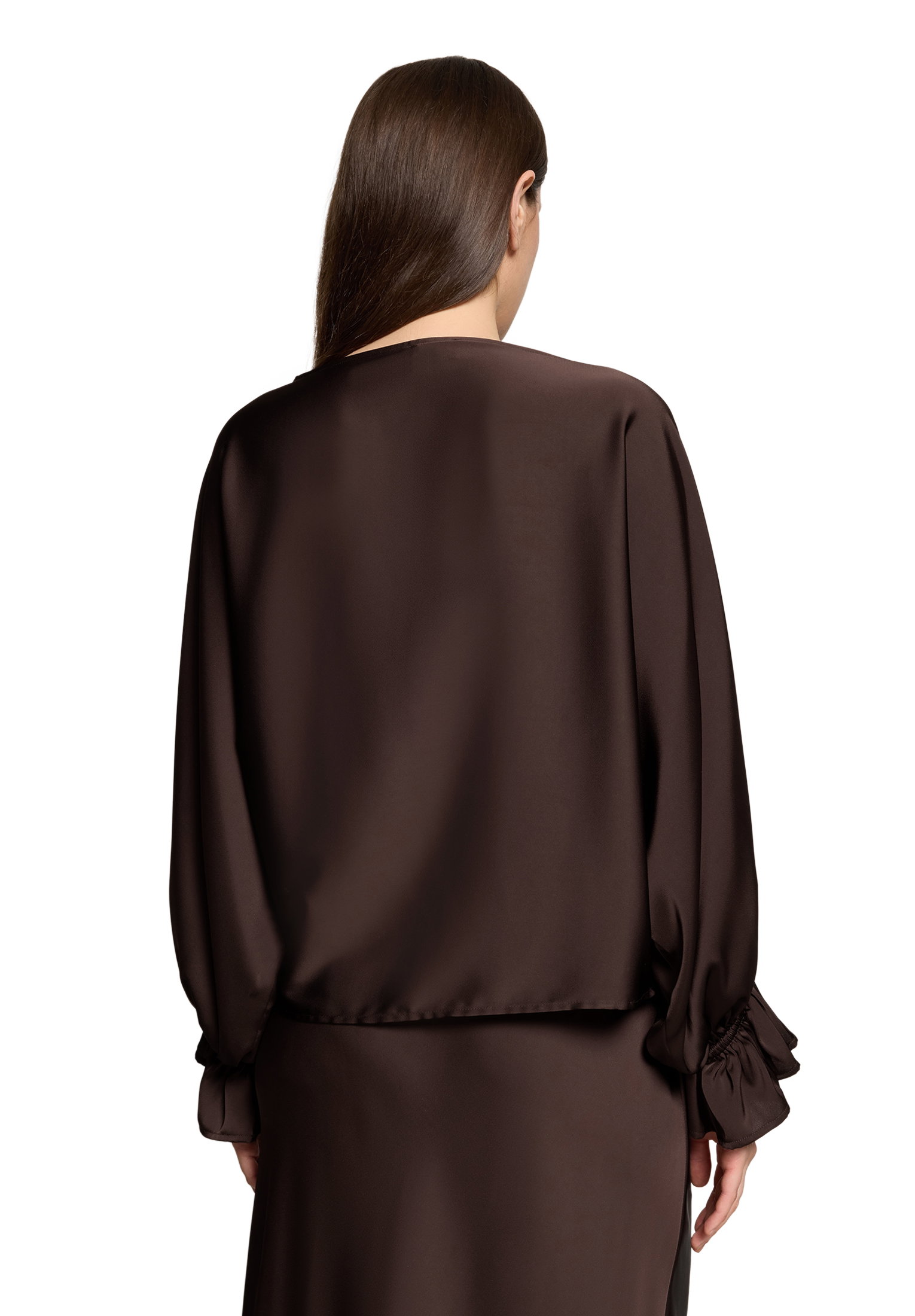 Bluse Lang 1/1 Arm, Espresso Brown #4