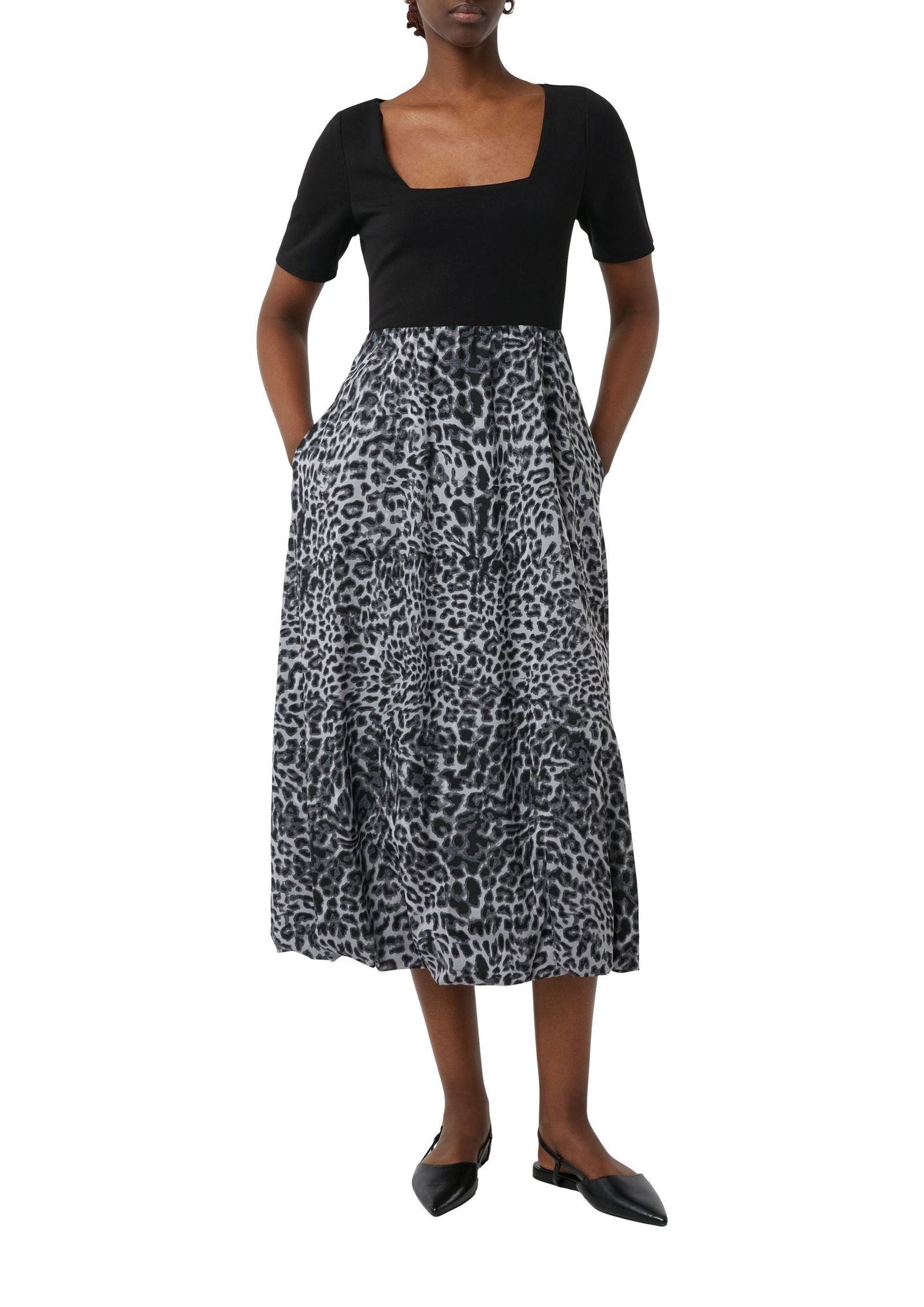08dd32110514363c5f17562d9a408ca7 Comma |  Comma Sommerkleid  | 36 | schwarz|weiß