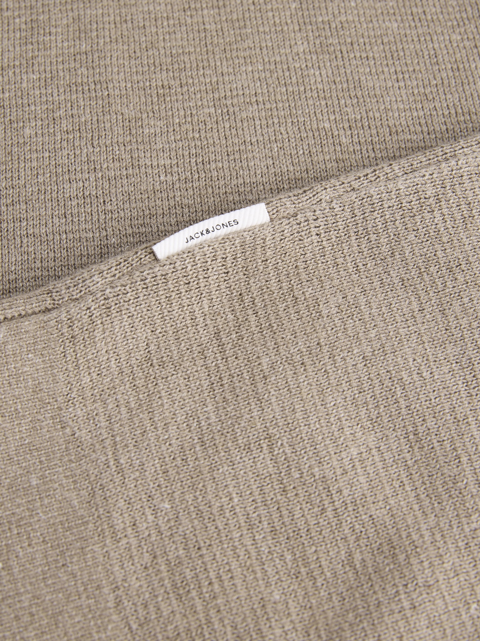 JPRBLAMILANO STITCH KNIT CREW NECK, Greige/Melange #6