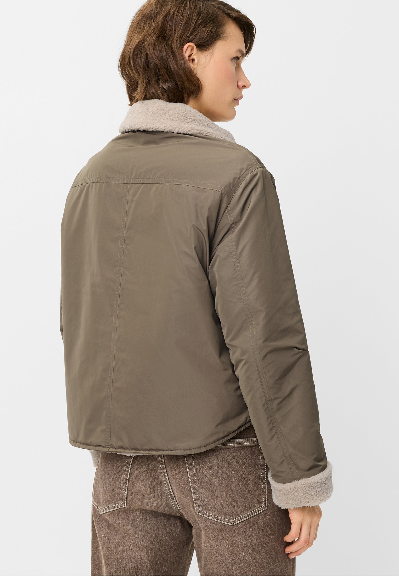 JACKE WEBPELZ, TAUPE #5