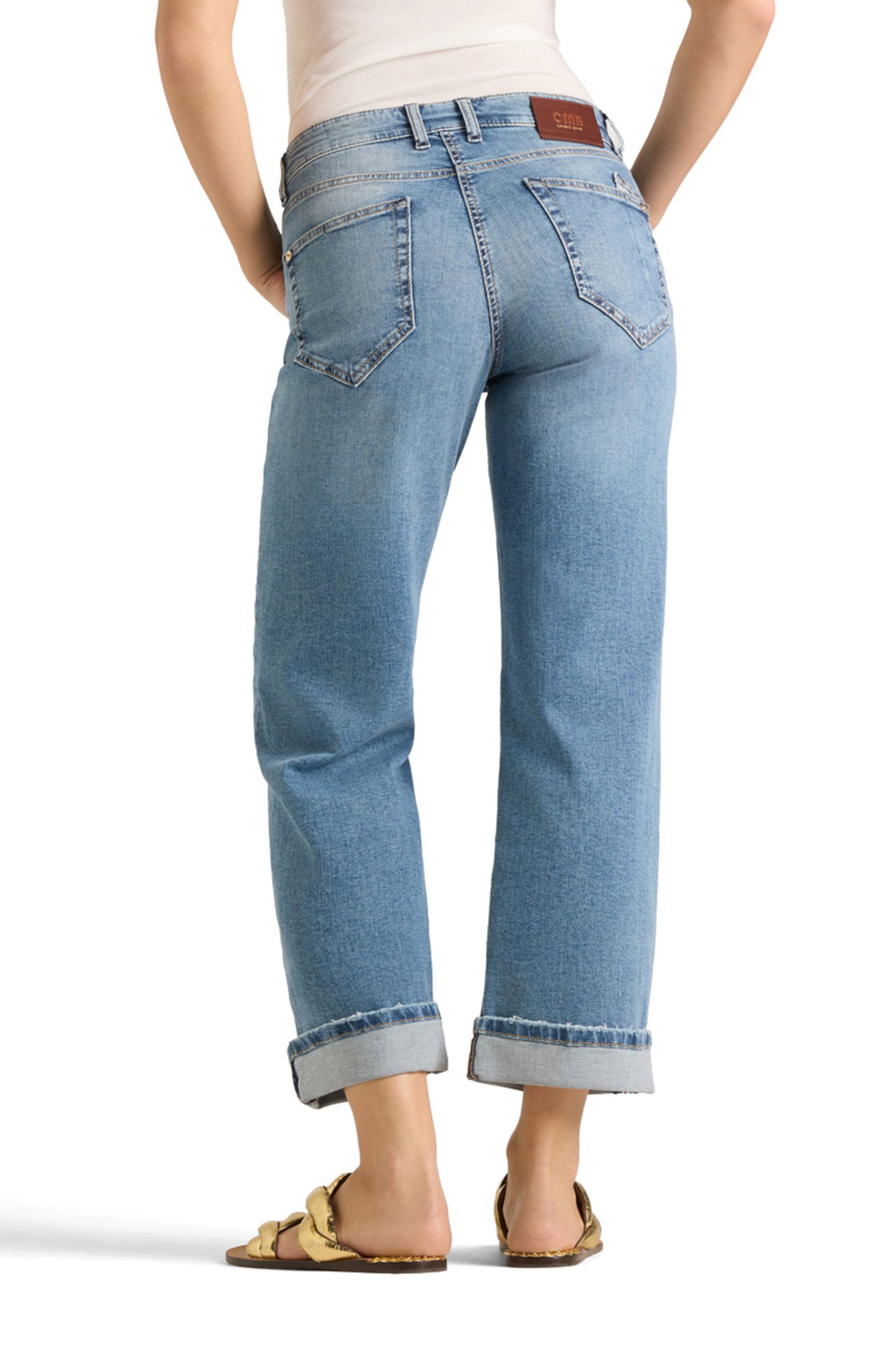 Cambio |  Cambio Straight Leg Jeans  | 34/30 | summer used fringed hem