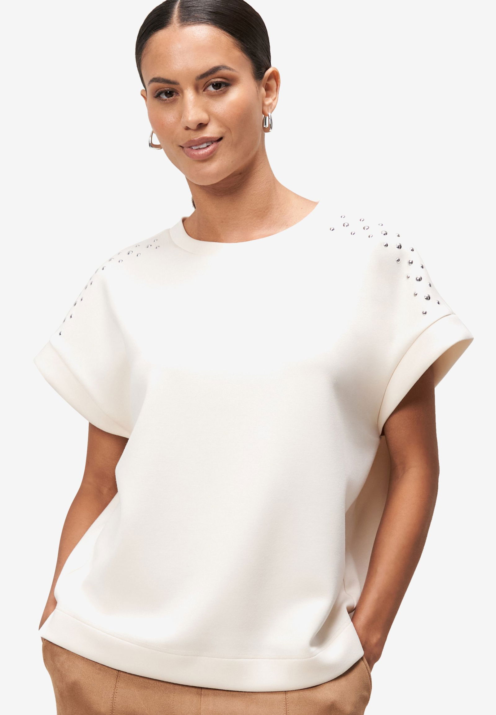 Zero |  Zero Strickjacke | Cardigan  | 36 | patch creamsilver