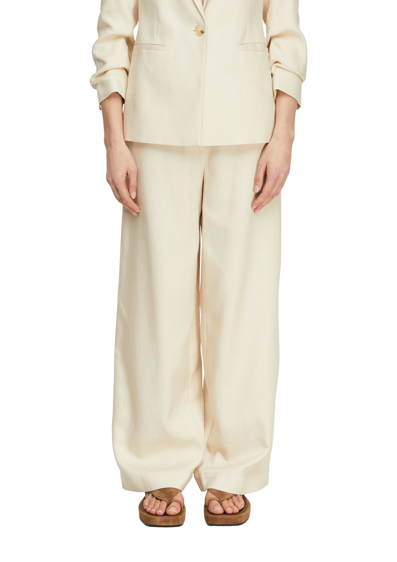 Comma |  Comma Schmale Hose  | beige