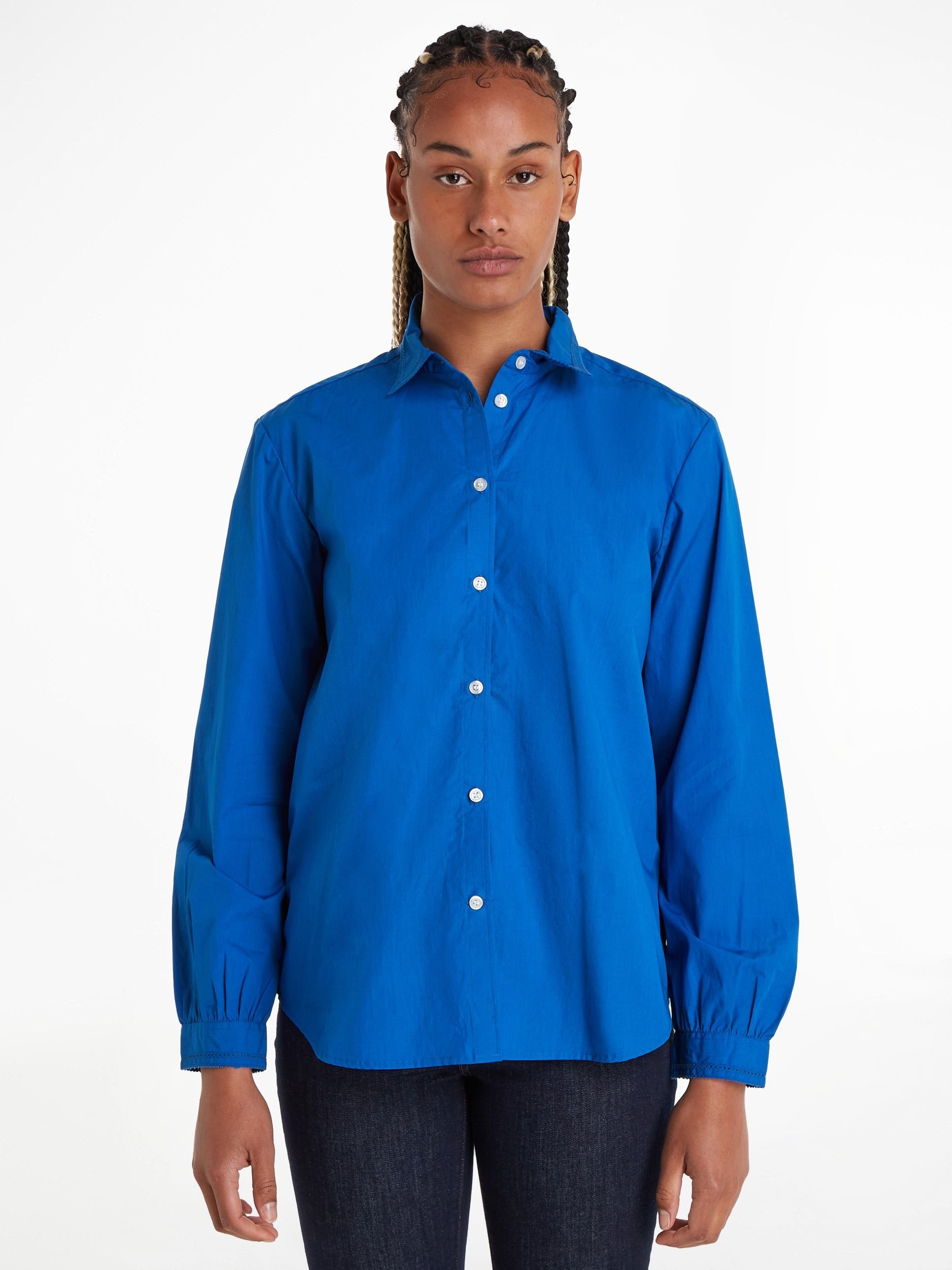 ORG CO SOLID RELAXED SHIRT LS