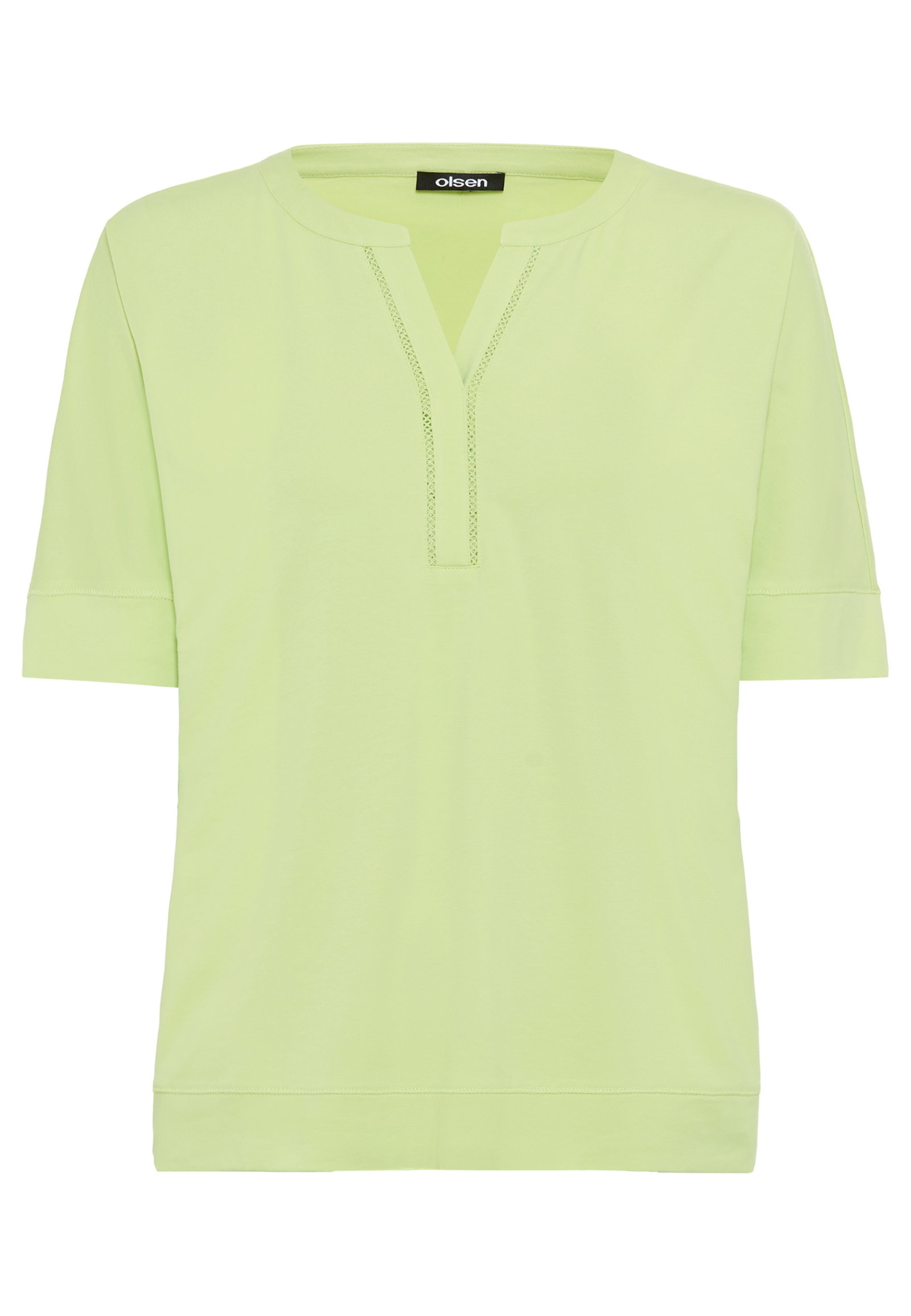 T-Shirt Short Sleeves, Lime Yellow #1