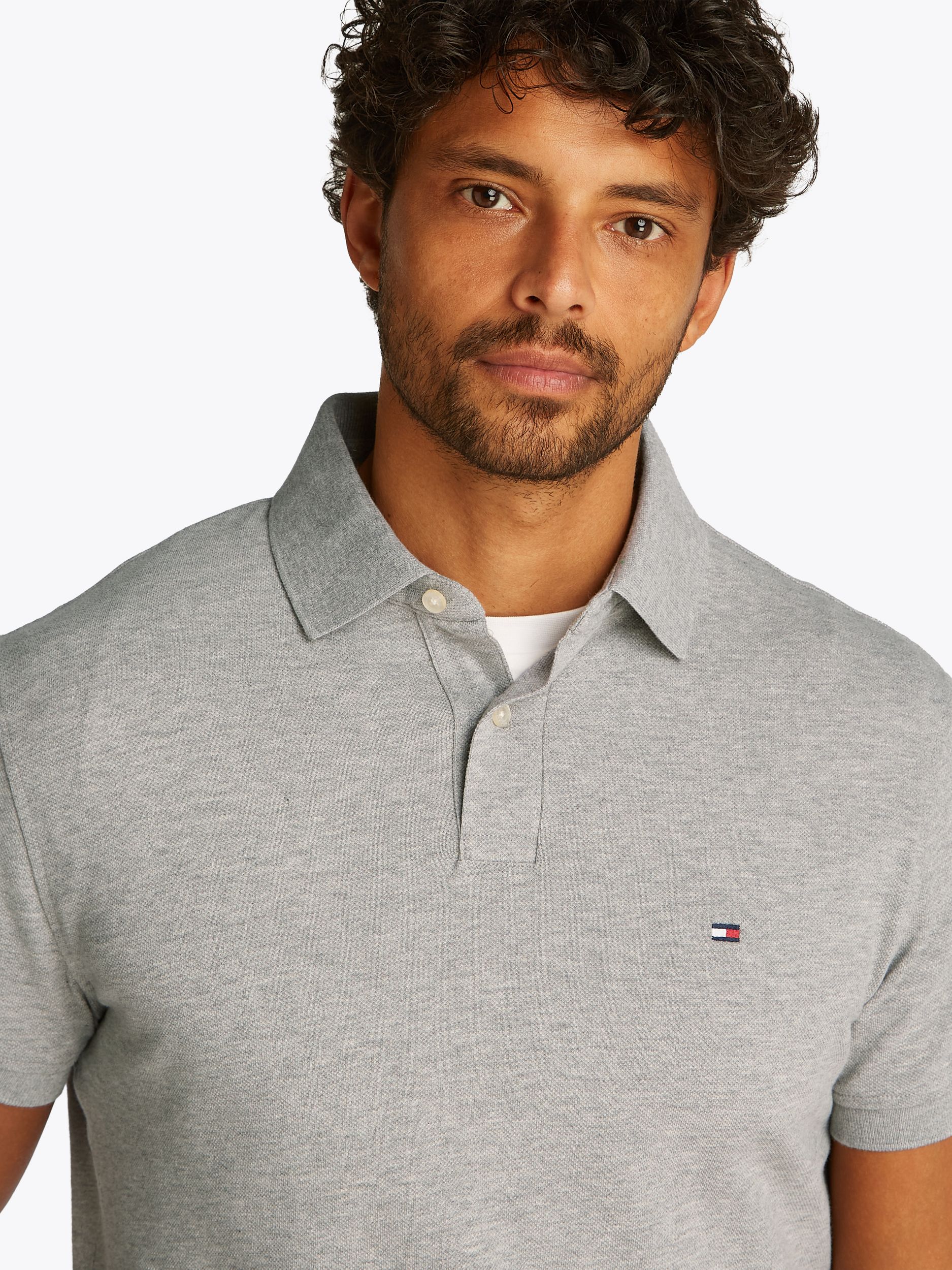 Tommy Hilfiger |  Tommy Hilfiger Poloshirt  | XL | light grey heather