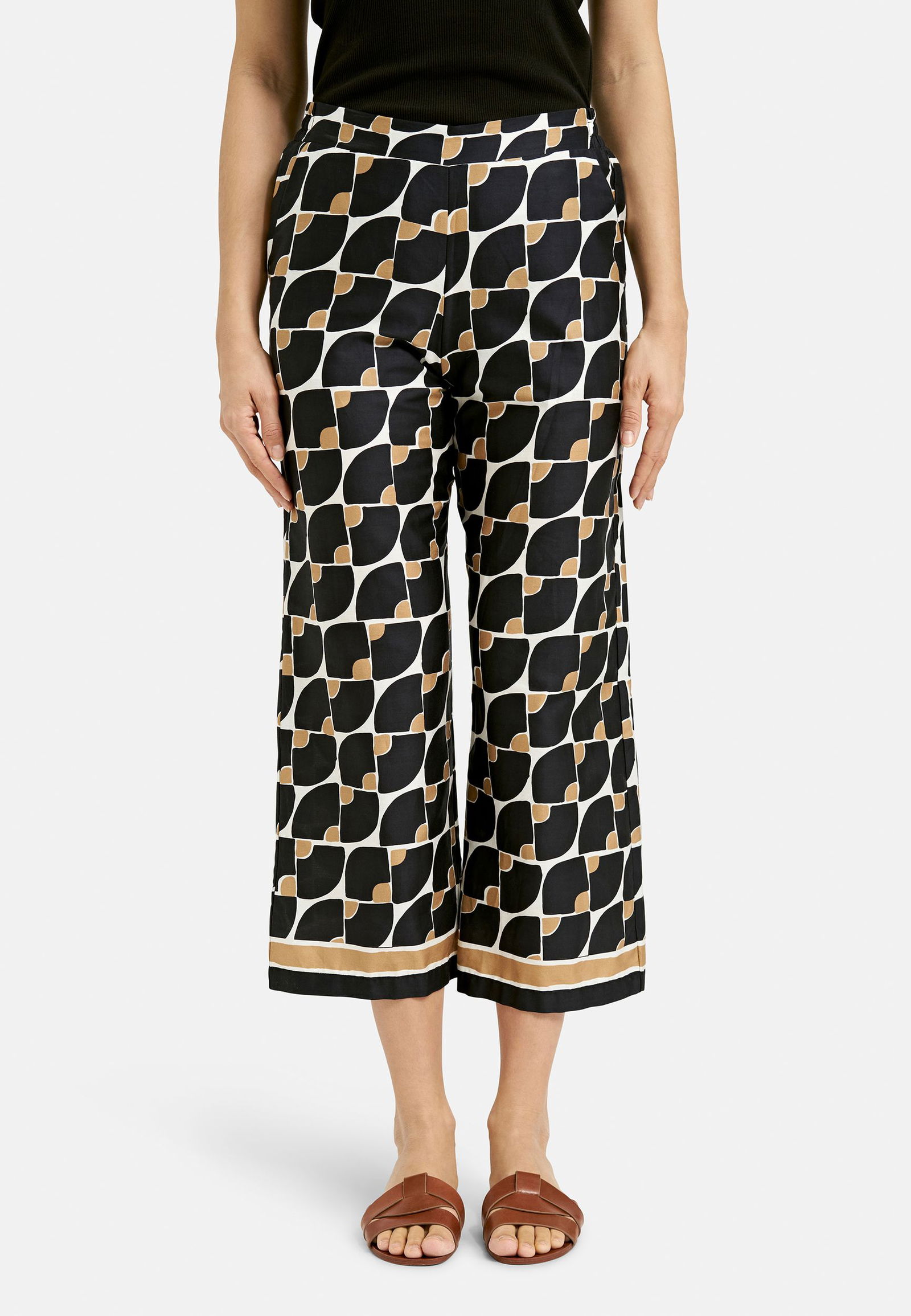 Milano |  Milano 7/8-Hose  | 38 | black print