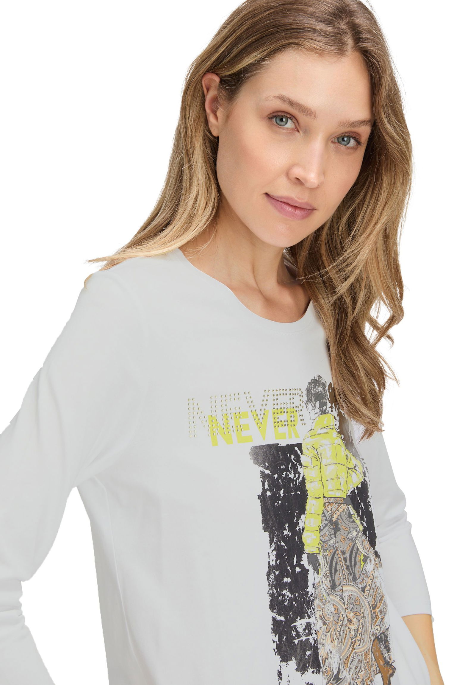 6200b54e6eef79007895496dbad9dde9 Betty Barclay |  Betty Barclay Shirt  | 36 | patch white/green