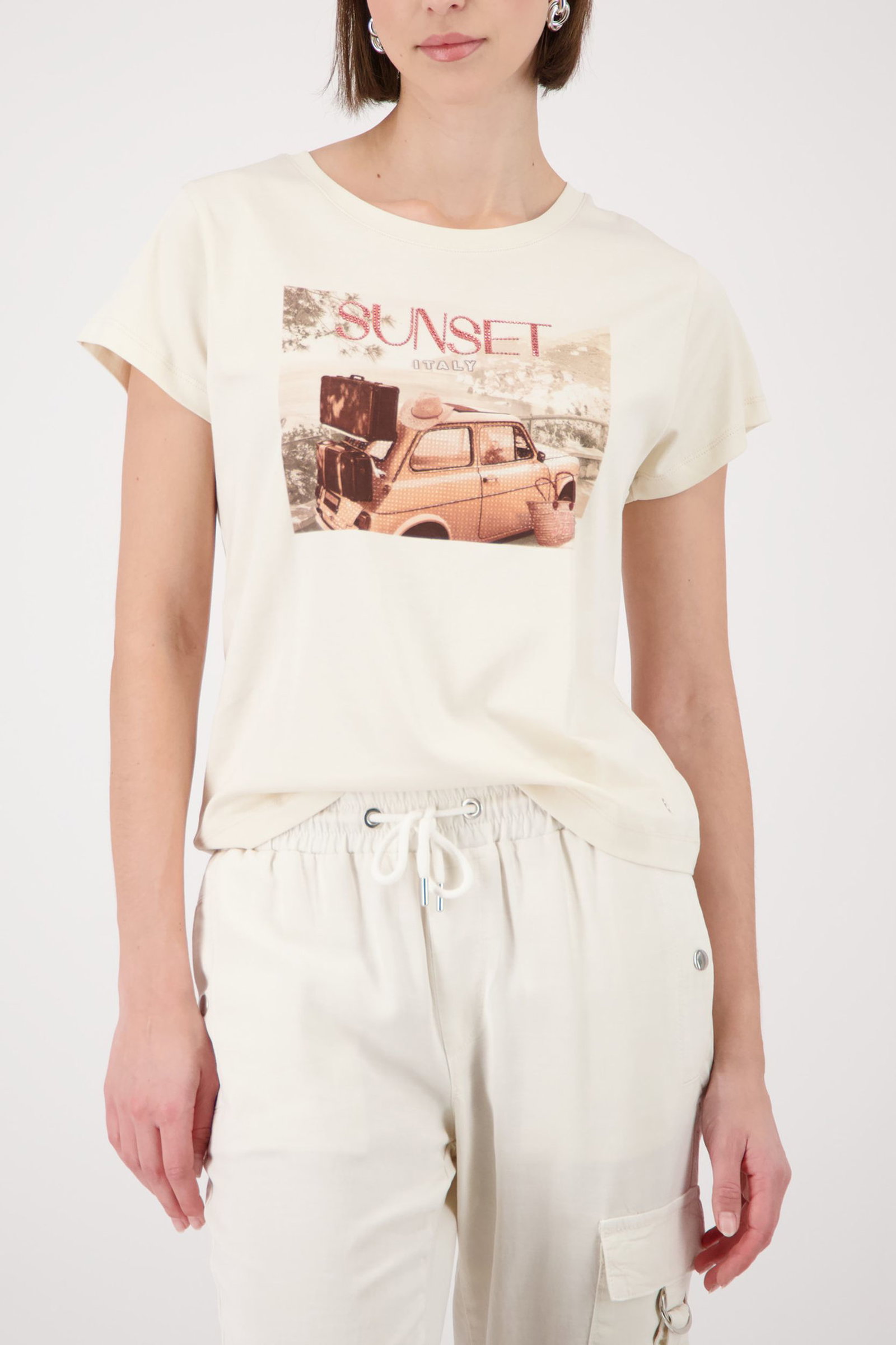 Monari |  T-Shirt, marble | 36 | moon