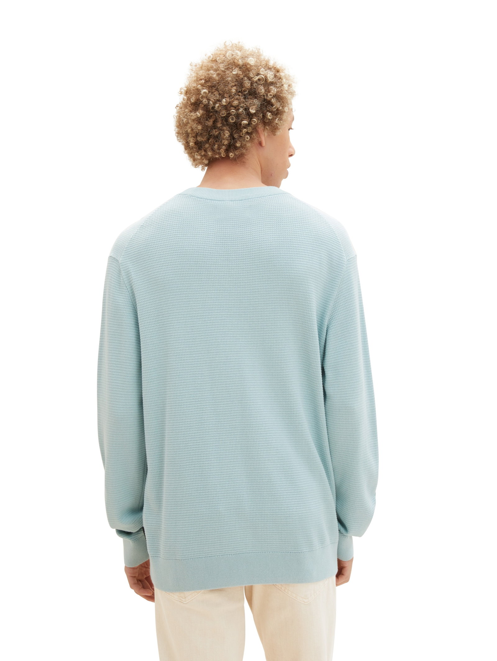 structured basic knit, dusty mint blue #5