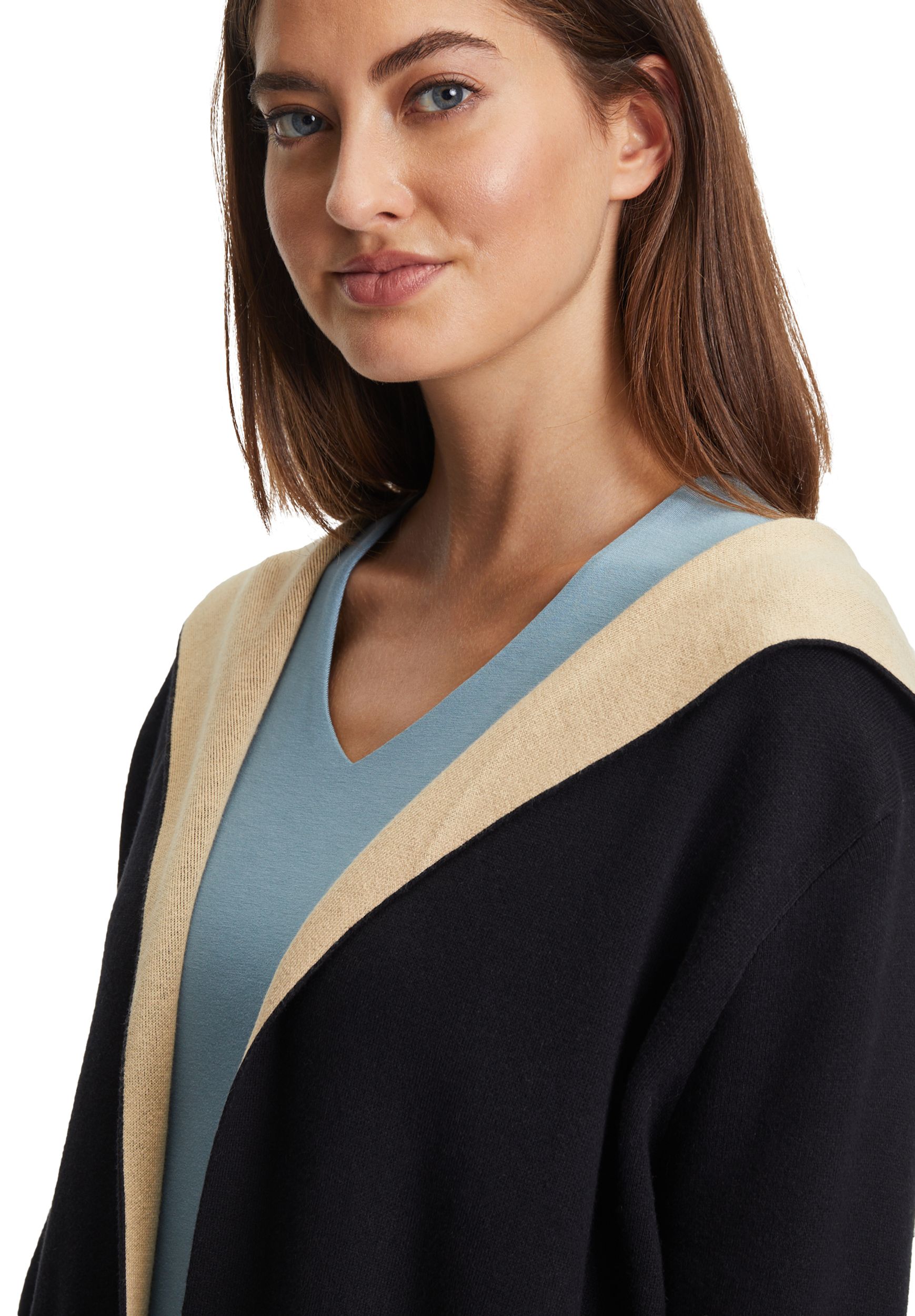 Longstrickjacke