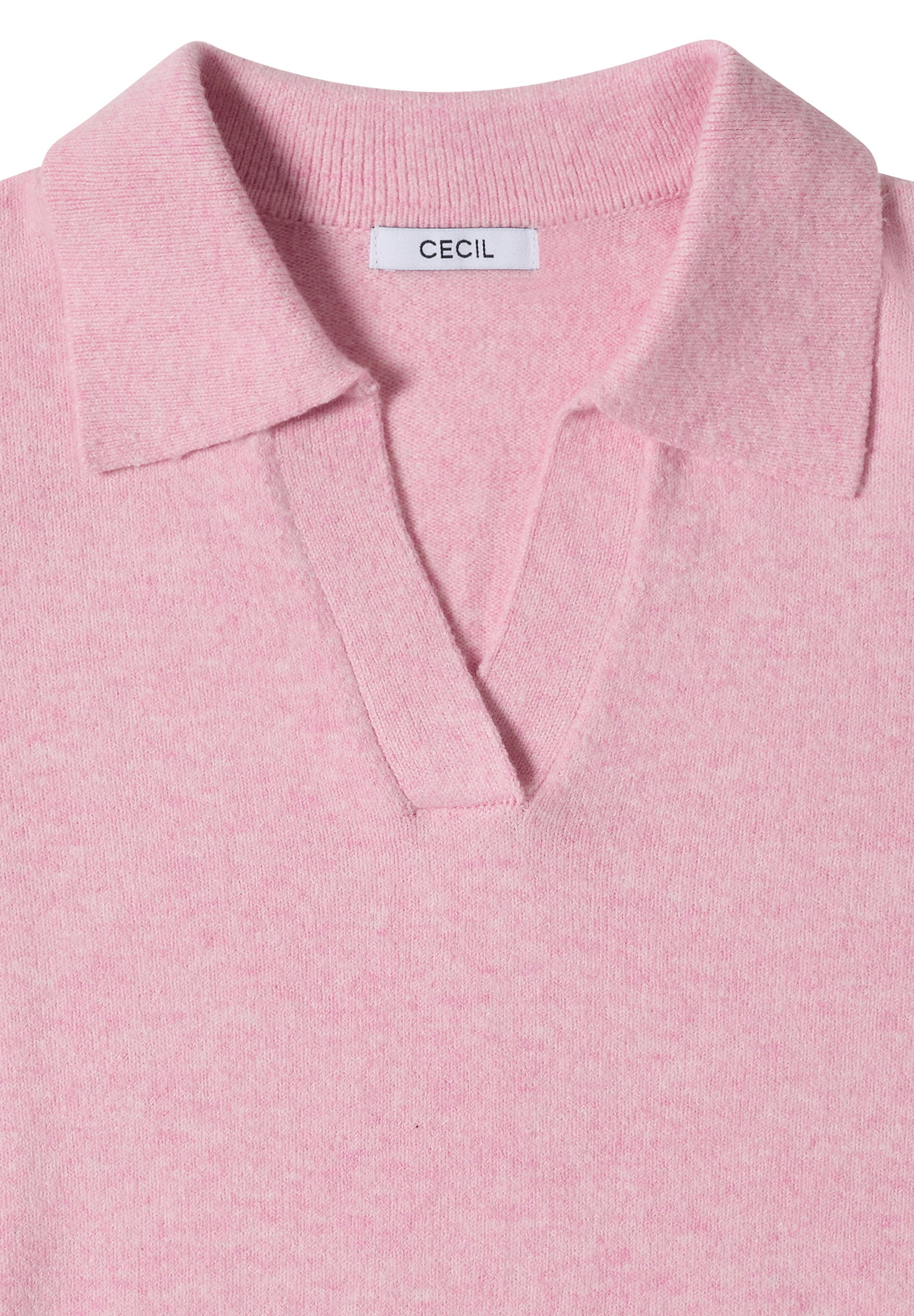 Cosy Polo, mellow rose melange #2
